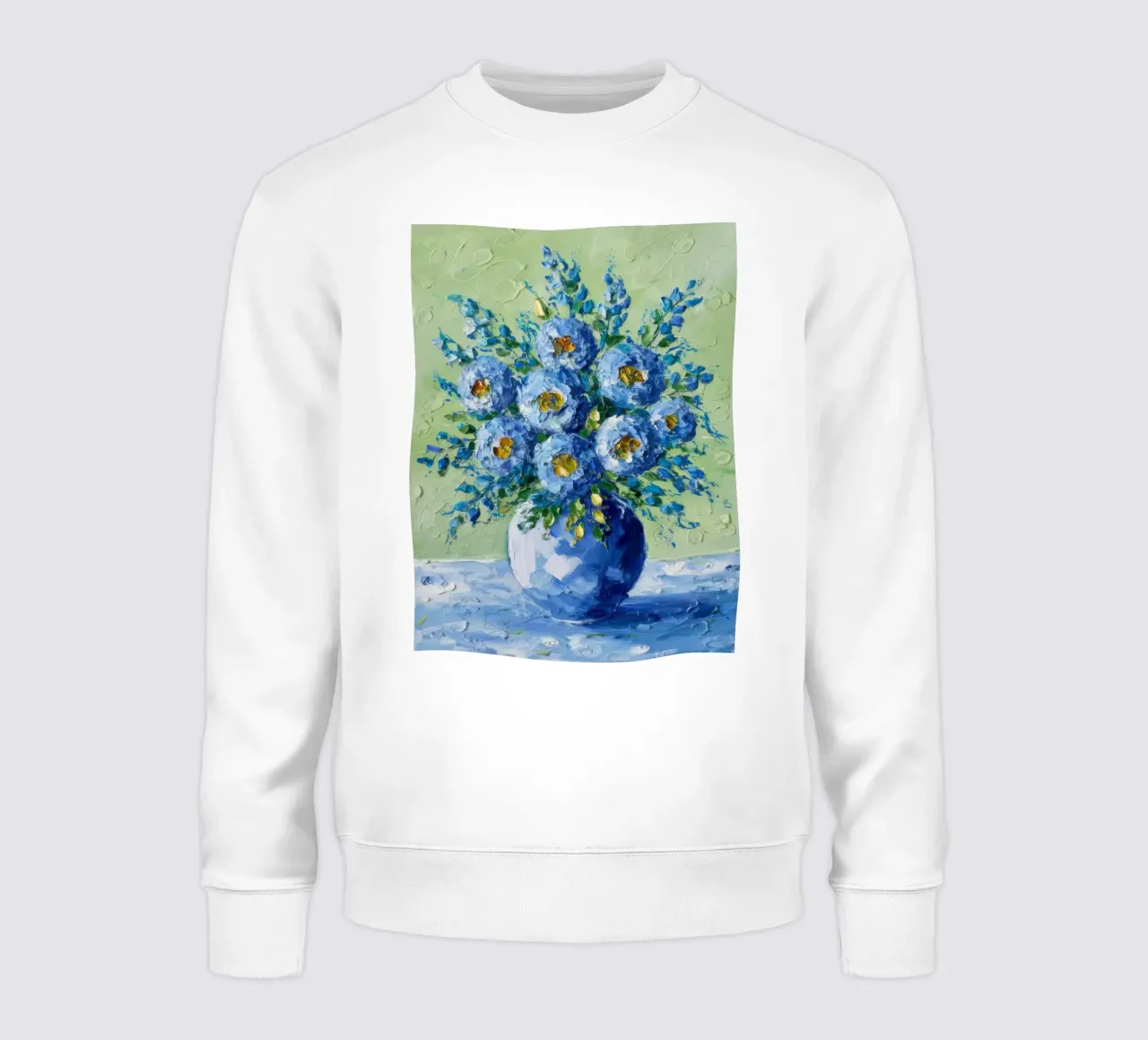 Bouquet di fiori d'azzurro felpa da Angkasa Mist