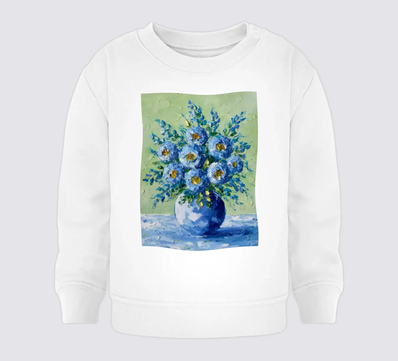 Bouquet di fiori d'azzurro felpa neonato da Angkasa Mist