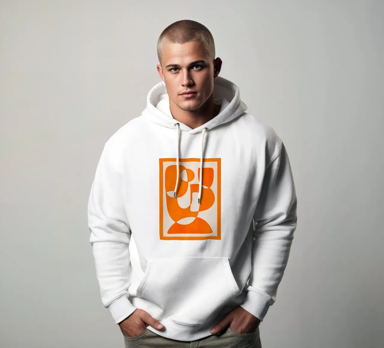 Forme di arancio felpa con cappuccio da ThingDesign