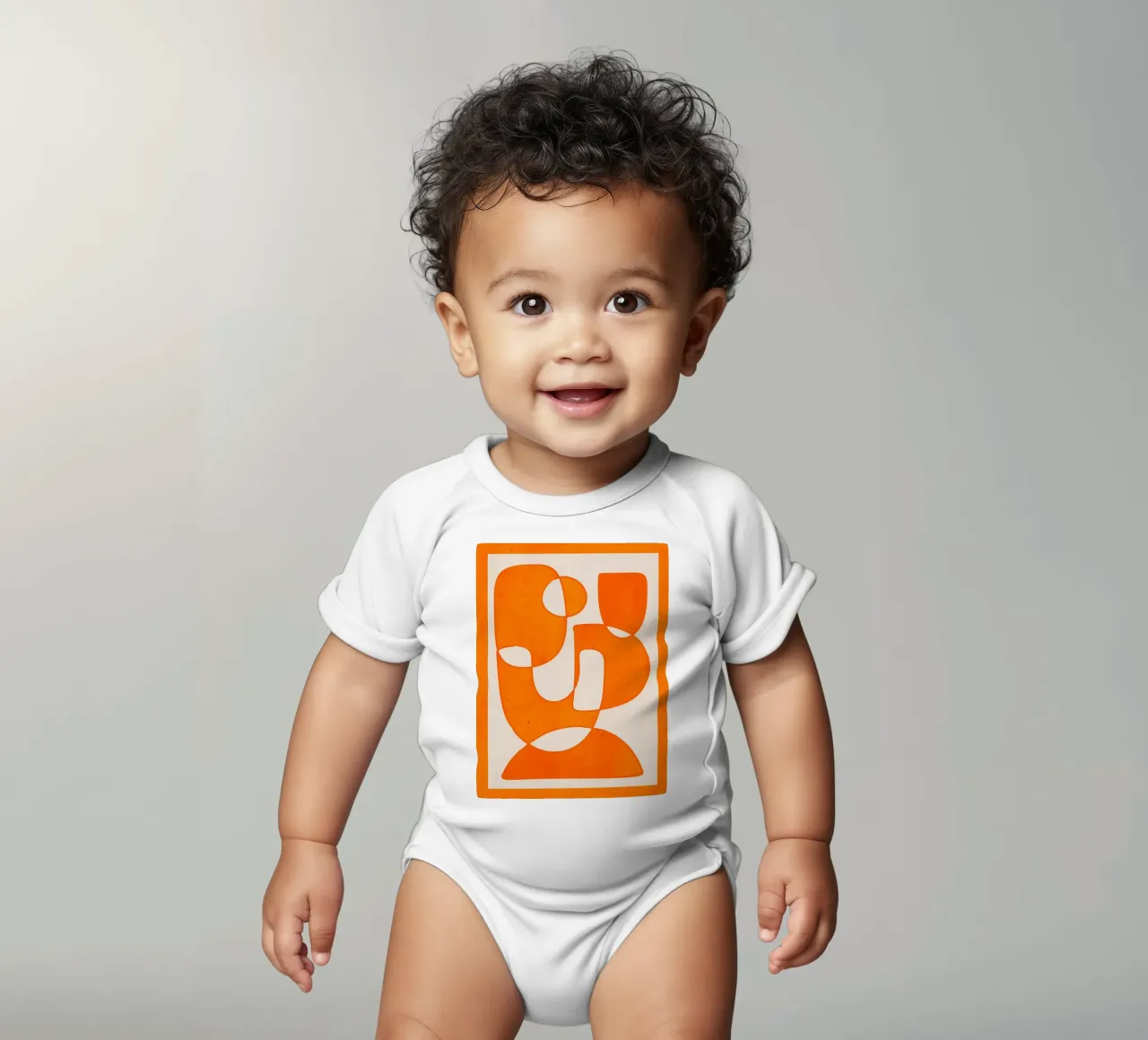 Forme di arancio body neonato maniche corte da ThingDesign