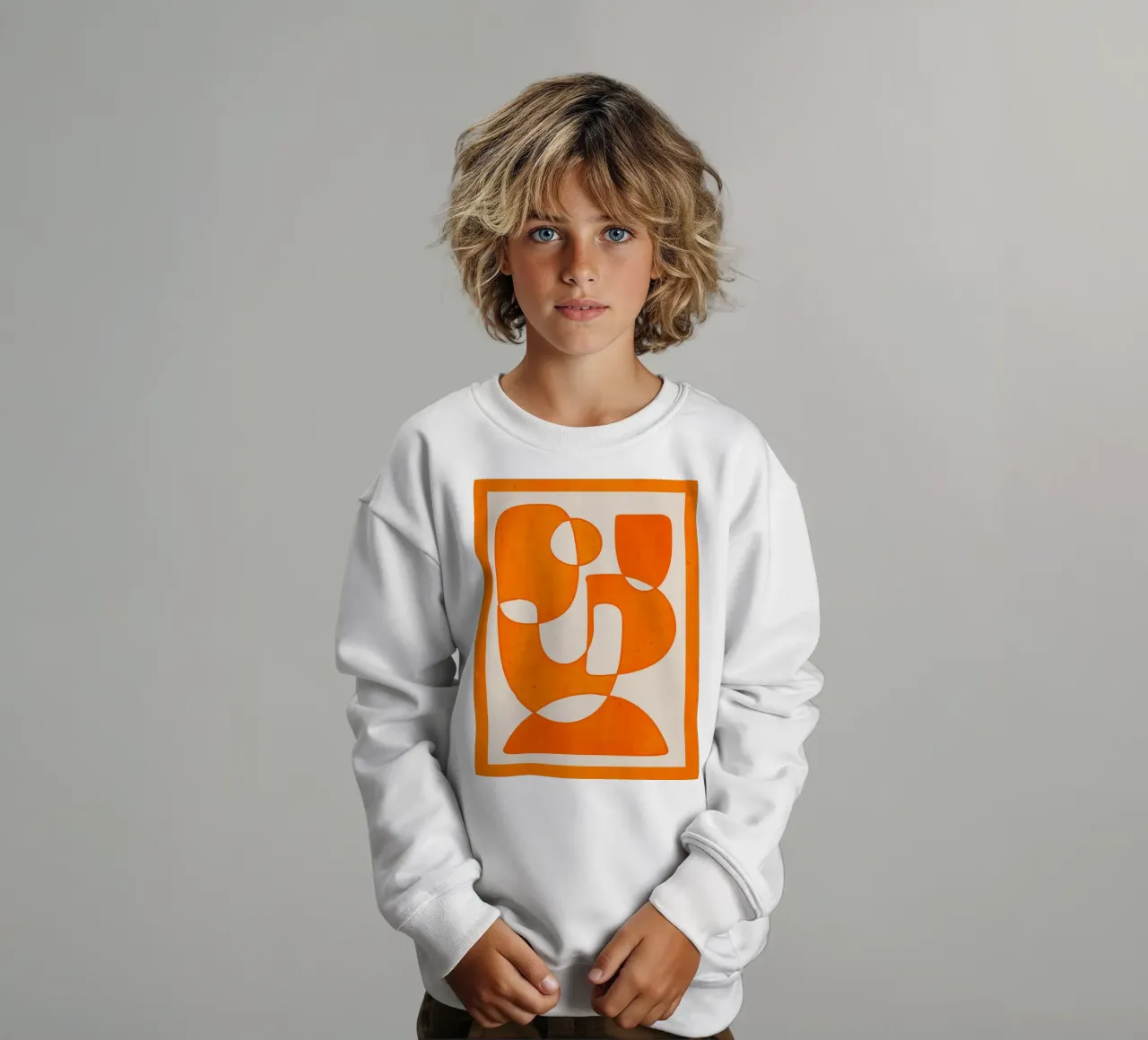 Forme di arancio felpa bambino da ThingDesign