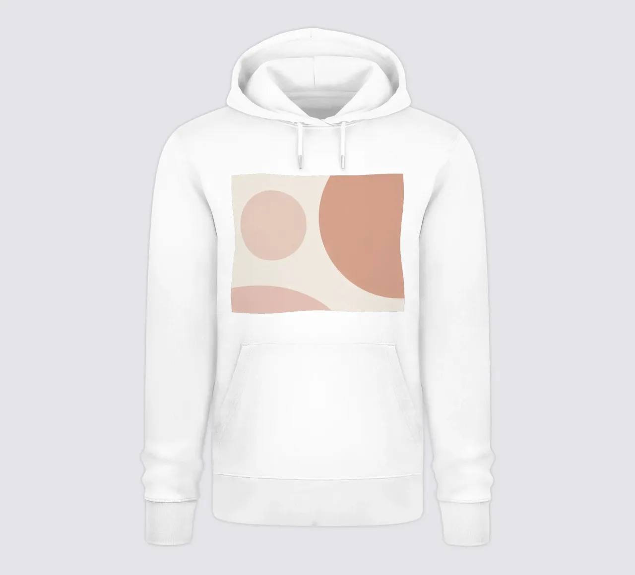 Forme geometriche astratte di cerchi in pastello felpa con cappuccio da DesignDoodle