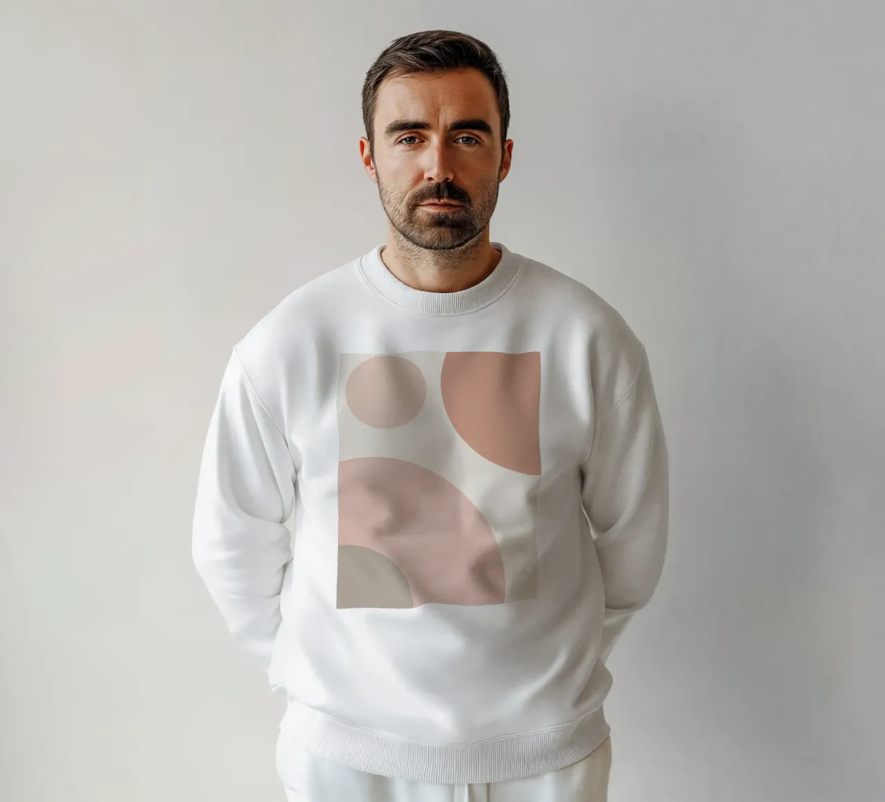 Forme geometriche astratte di cerchi in pastello felpa da DesignDoodle