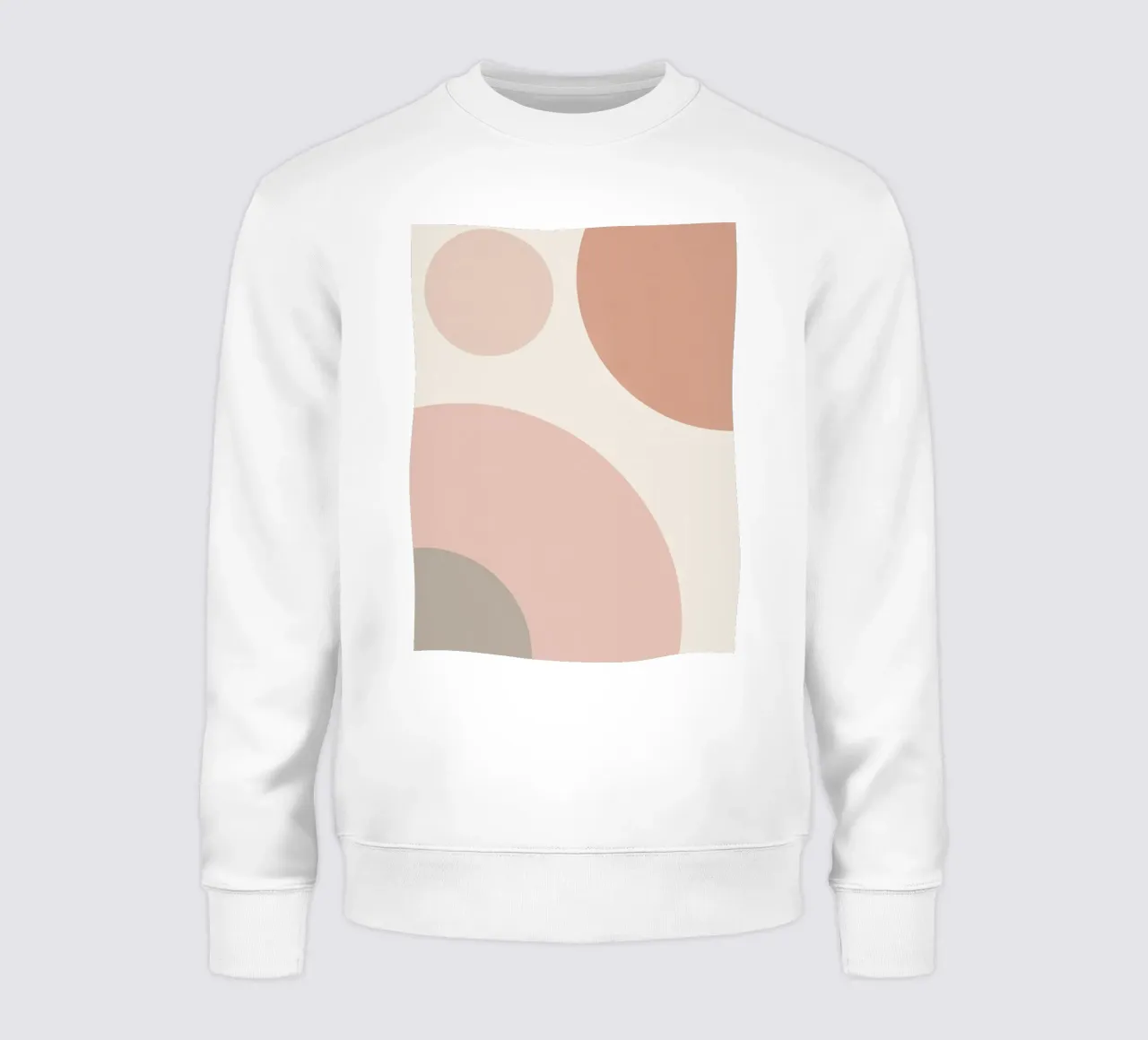Forme geometriche astratte di cerchi in pastello felpa da DesignDoodle