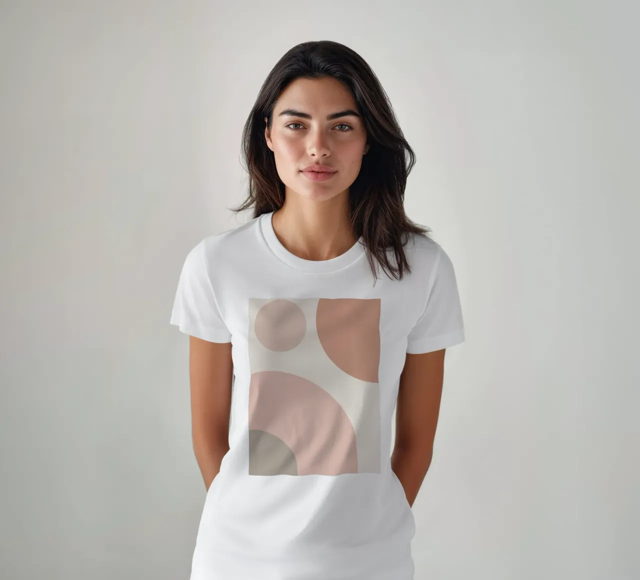 Forme geometriche astratte di cerchi in pastello t-shirt da DesignDoodle