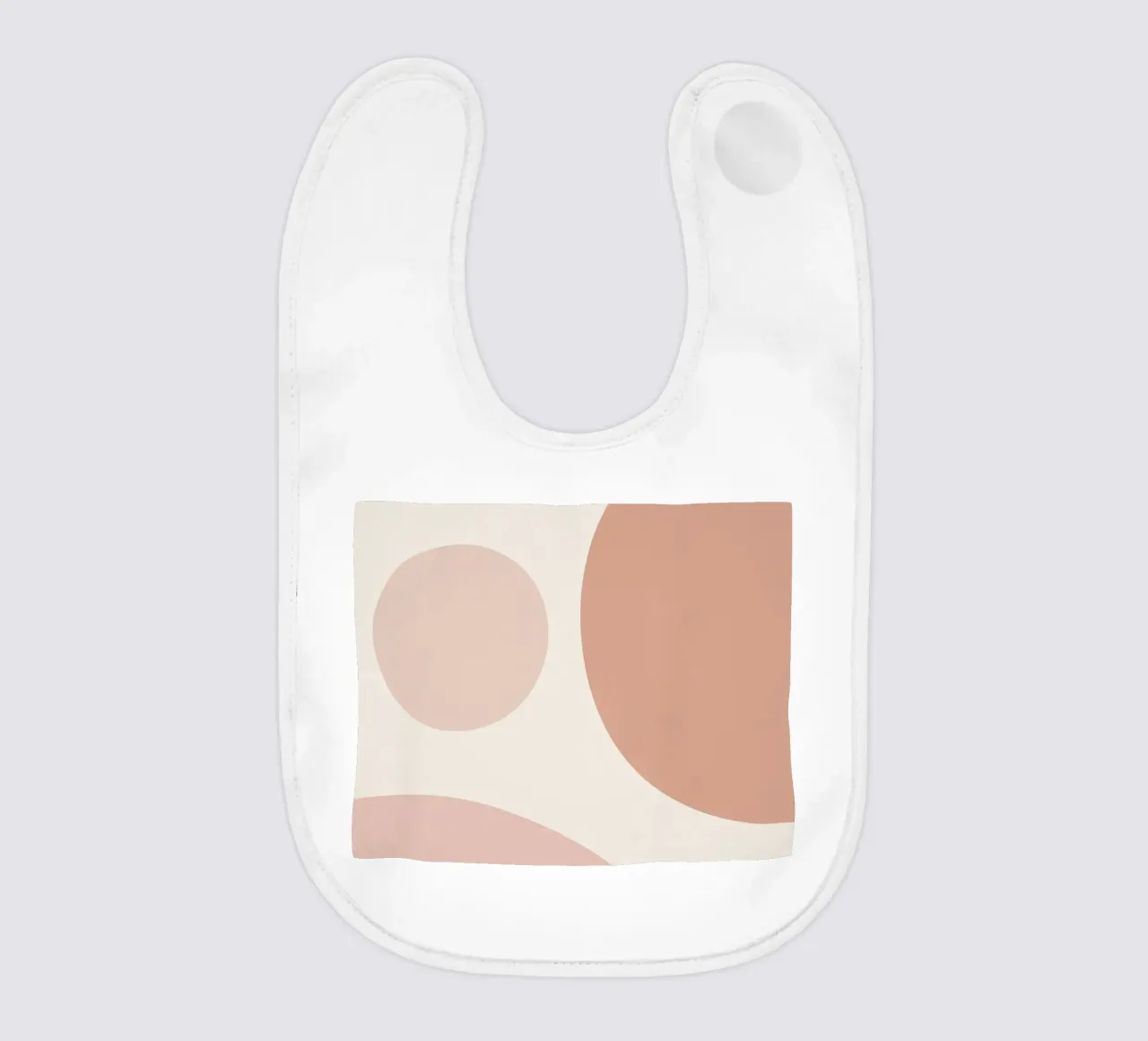 Forme geometriche astratte di cerchi in pastello bavaglino da DesignDoodle