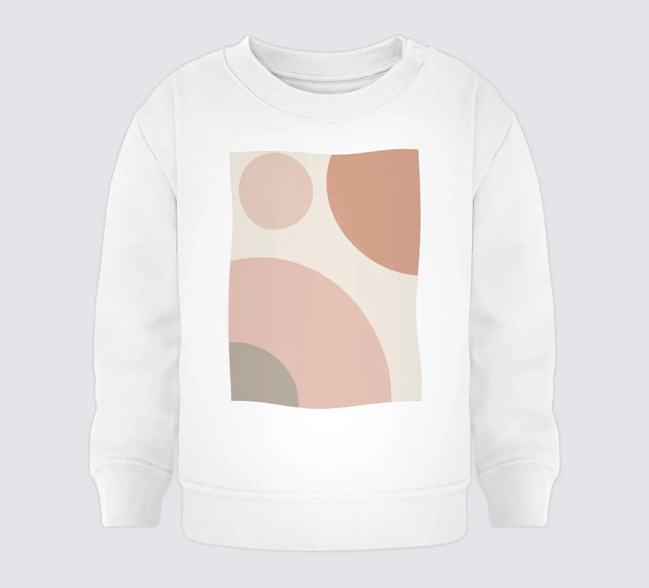 Forme geometriche astratte di cerchi in pastello felpa neonato da DesignDoodle