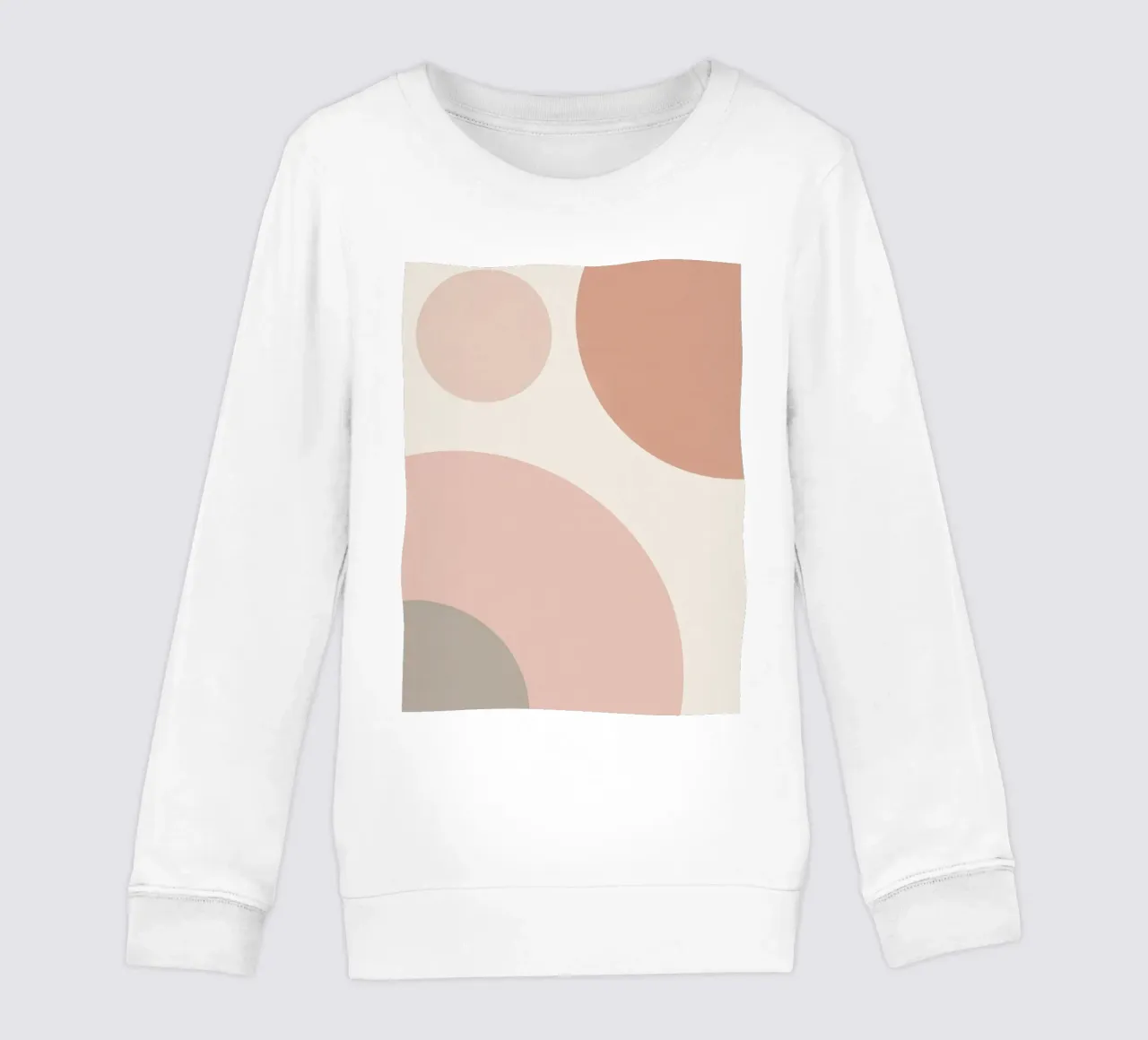 Forme geometriche astratte di cerchi in pastello felpa bambino da DesignDoodle