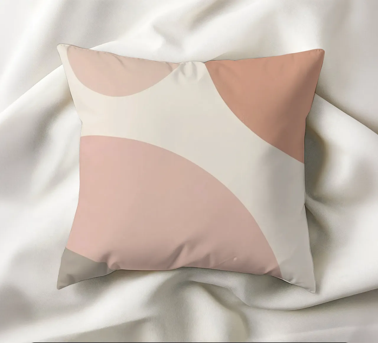 Forme geometriche astratte di cerchi in pastello cuscino da DesignDoodle
