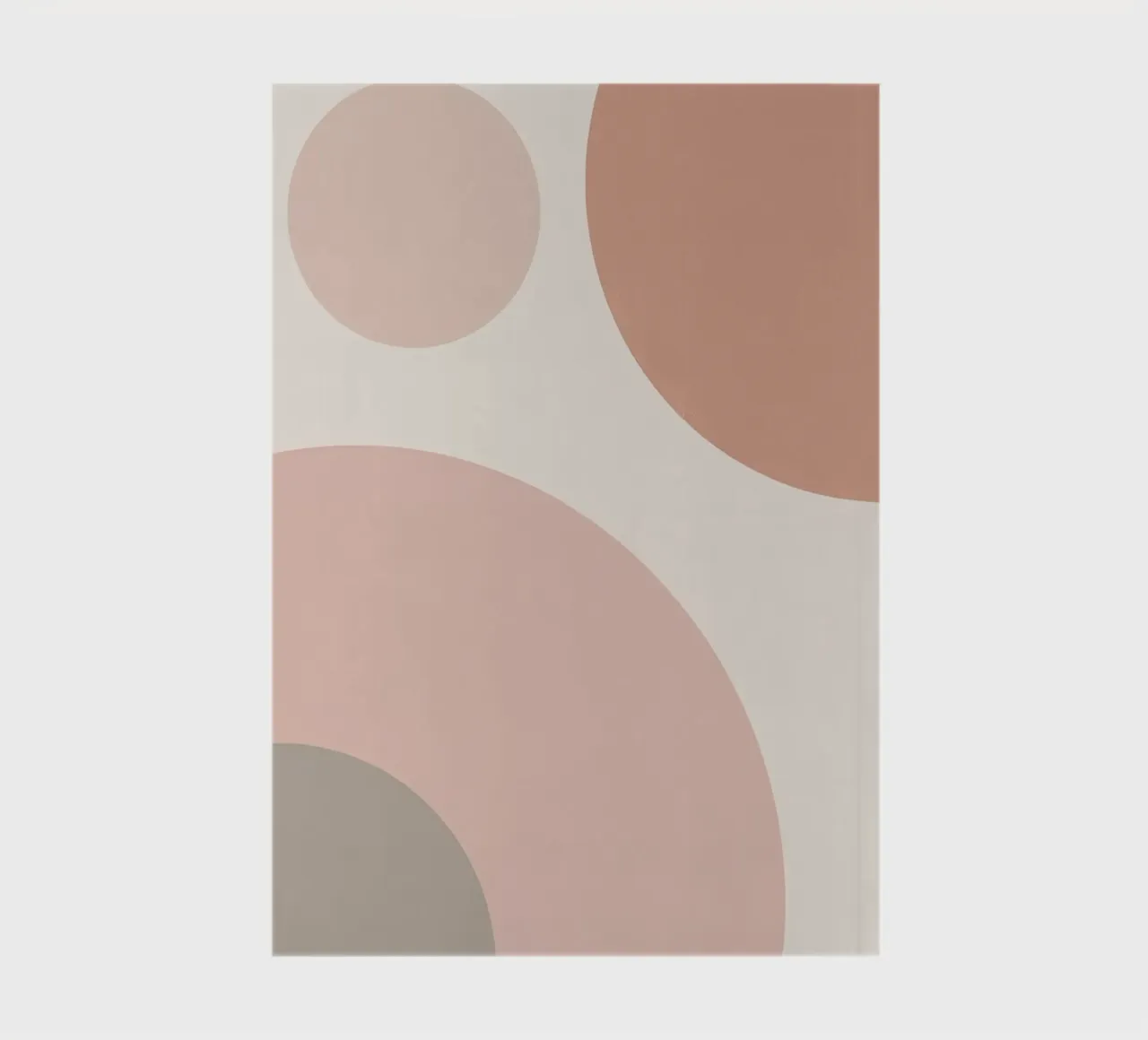 Pastel Abstract Geometric Circle Shapes notebook by DesignDoodle