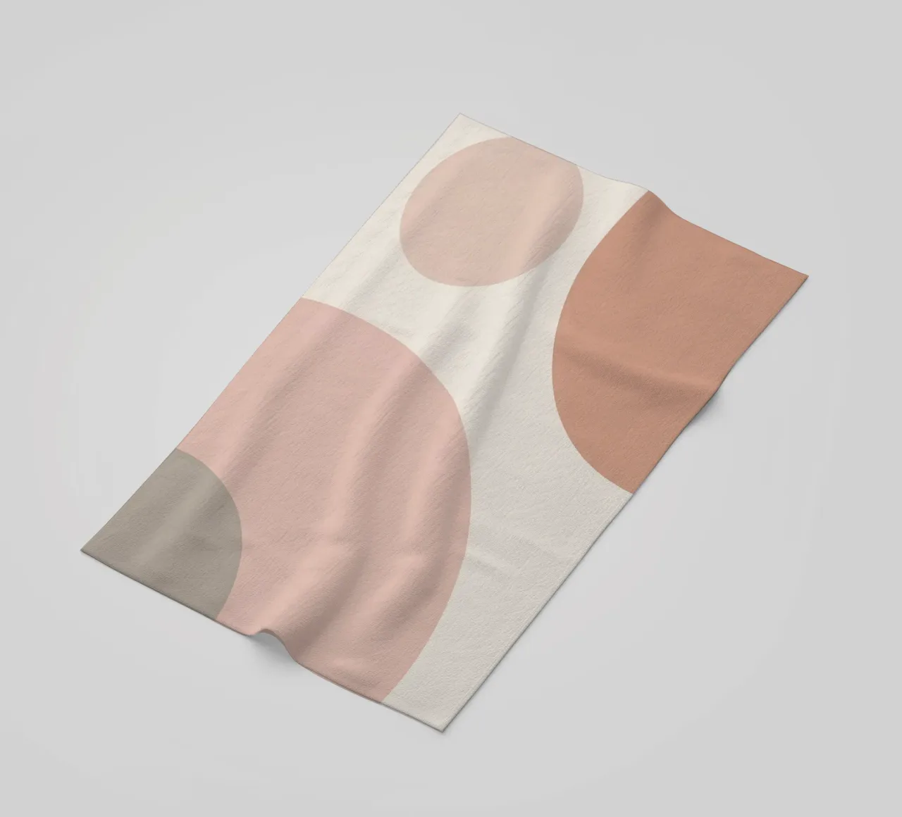 Forme geometriche astratte di cerchi in pastello telo mare da DesignDoodle