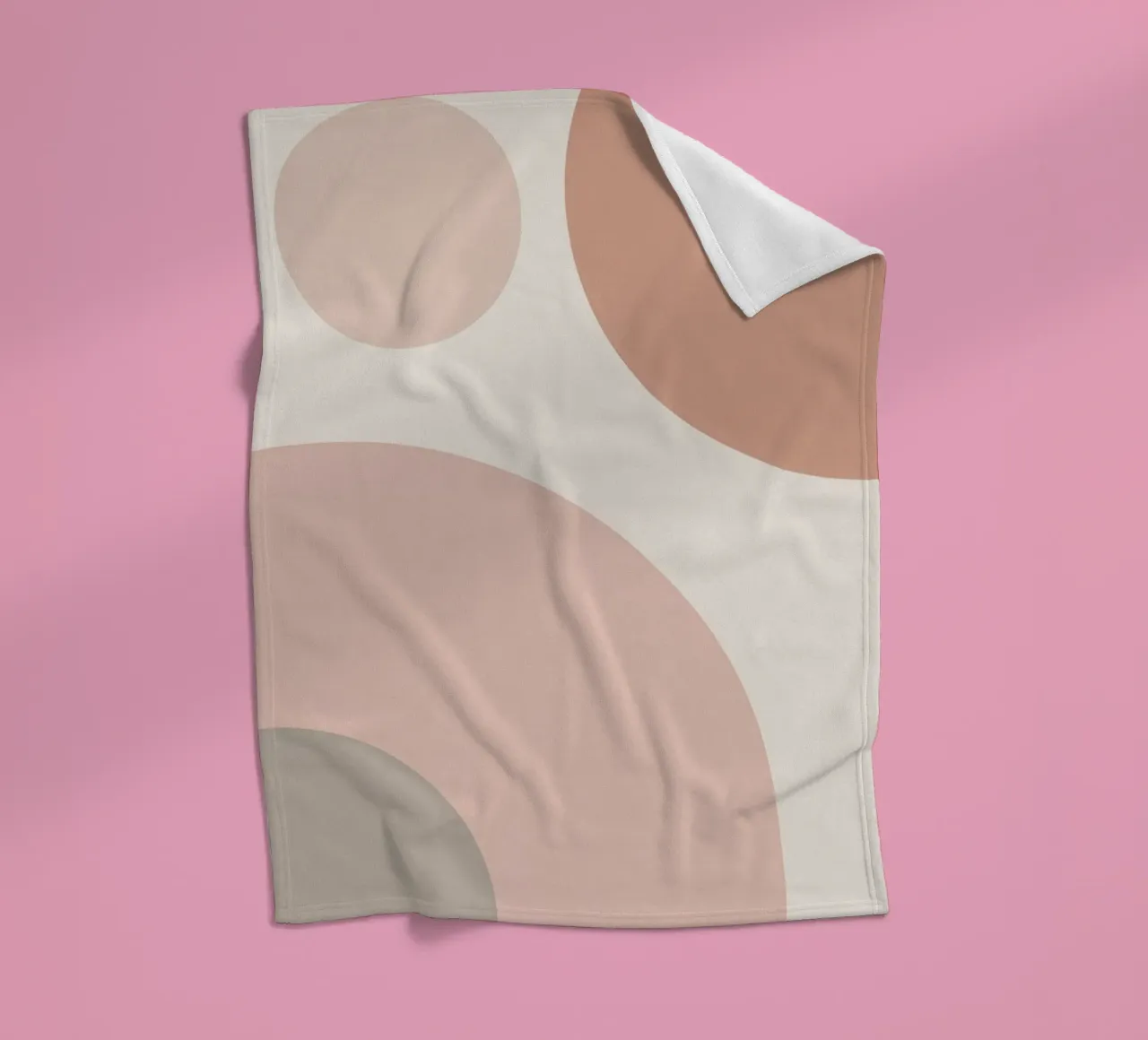Forme geometriche astratte di cerchi in pastello coperta in pile da DesignDoodle