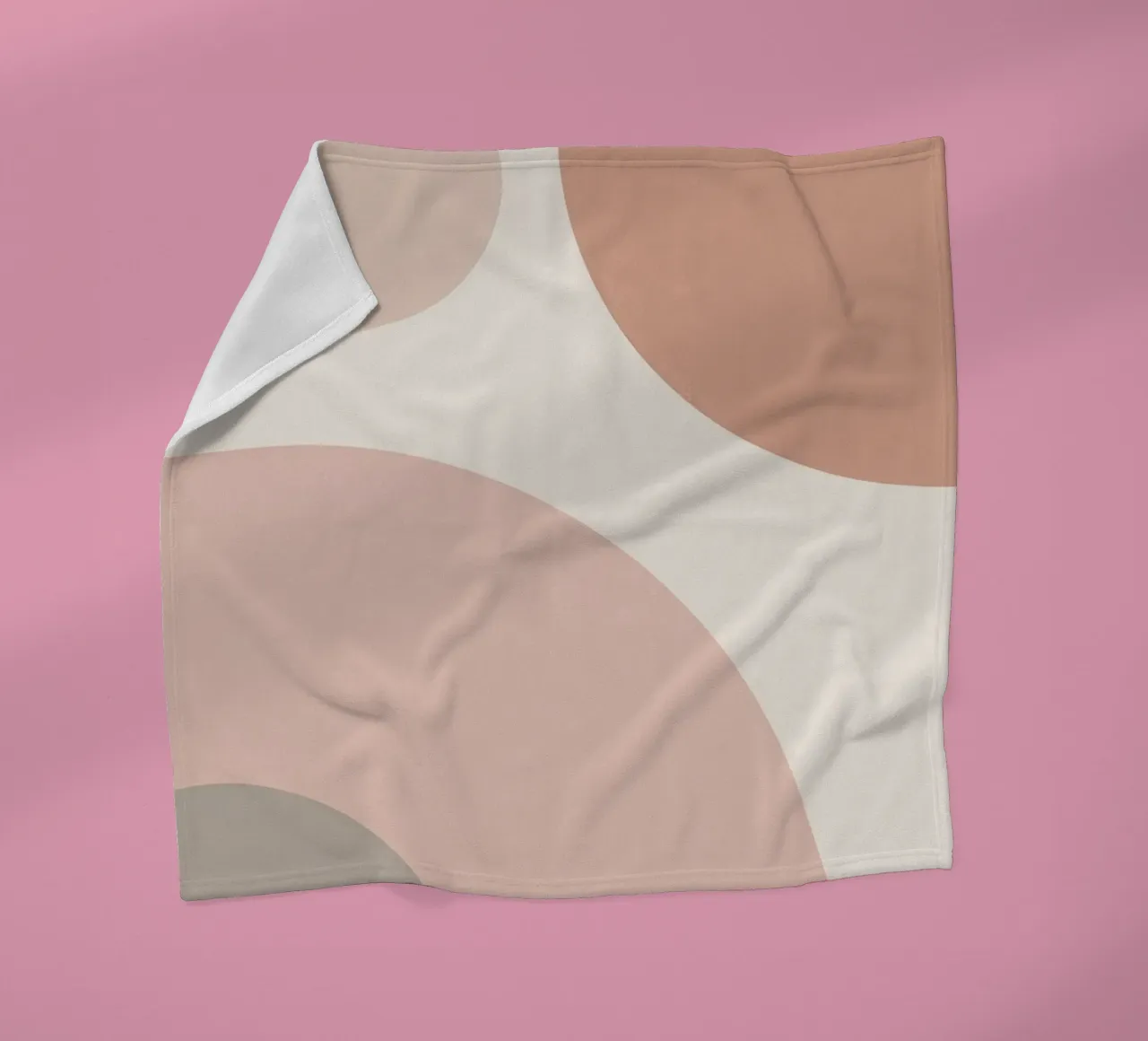 Forme geometriche astratte di cerchi in pastello coperta in pile da DesignDoodle