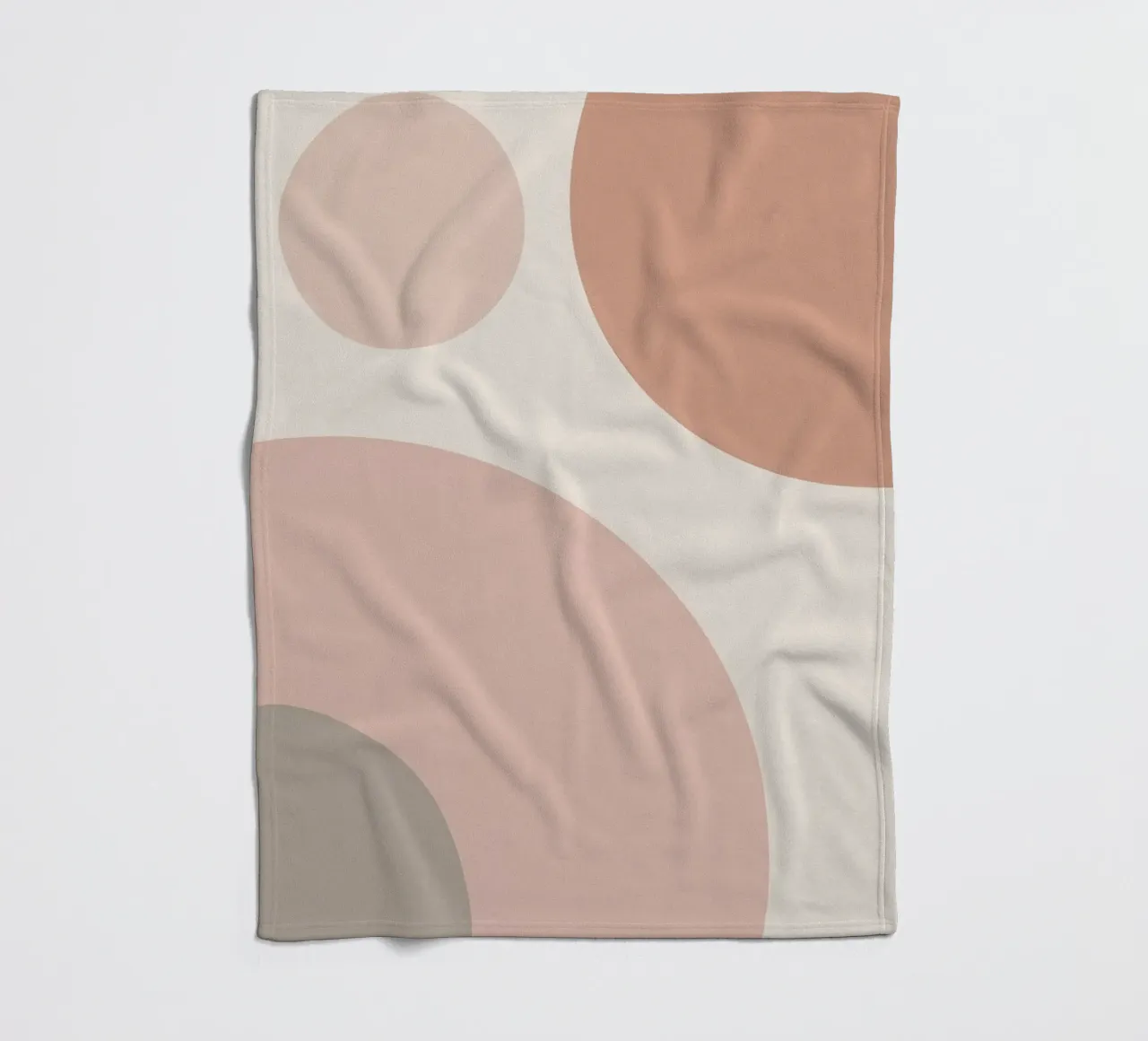 Forme geometriche astratte di cerchi in pastello coperta in pile da DesignDoodle