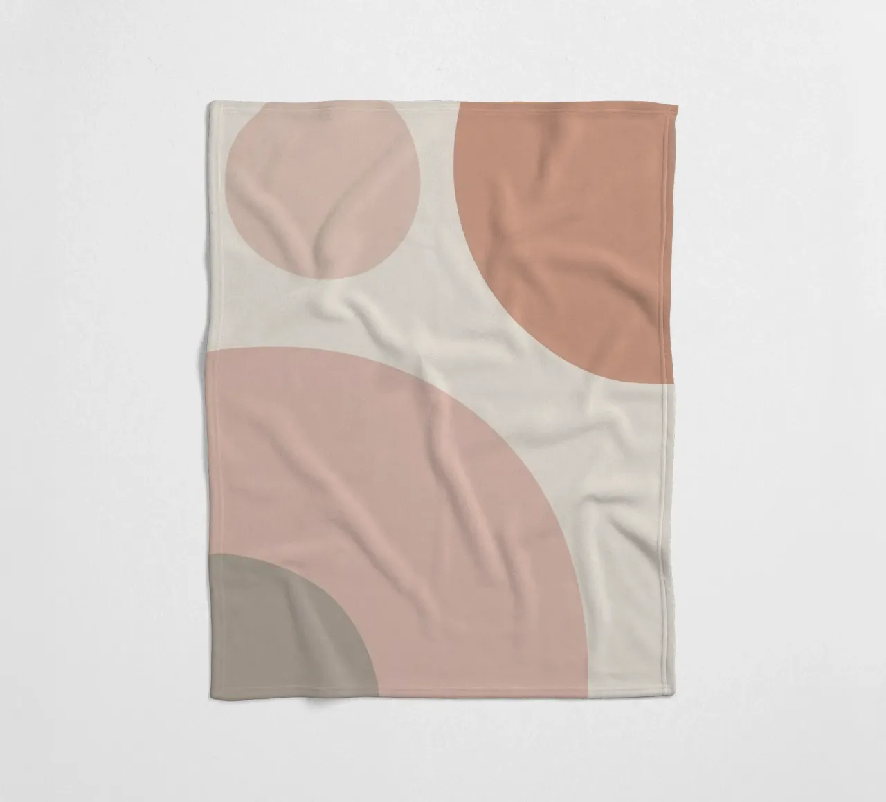 Forme geometriche astratte di cerchi in pastello coperta in pile da DesignDoodle