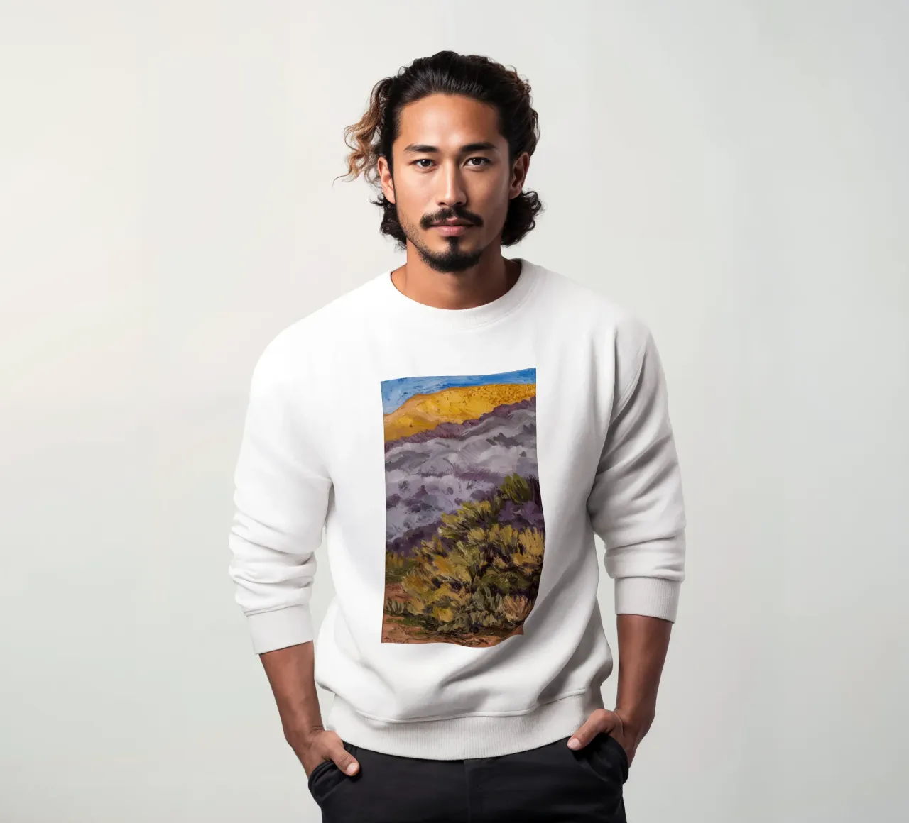 Viola Hillside Haze felpa da Angkasa Mist