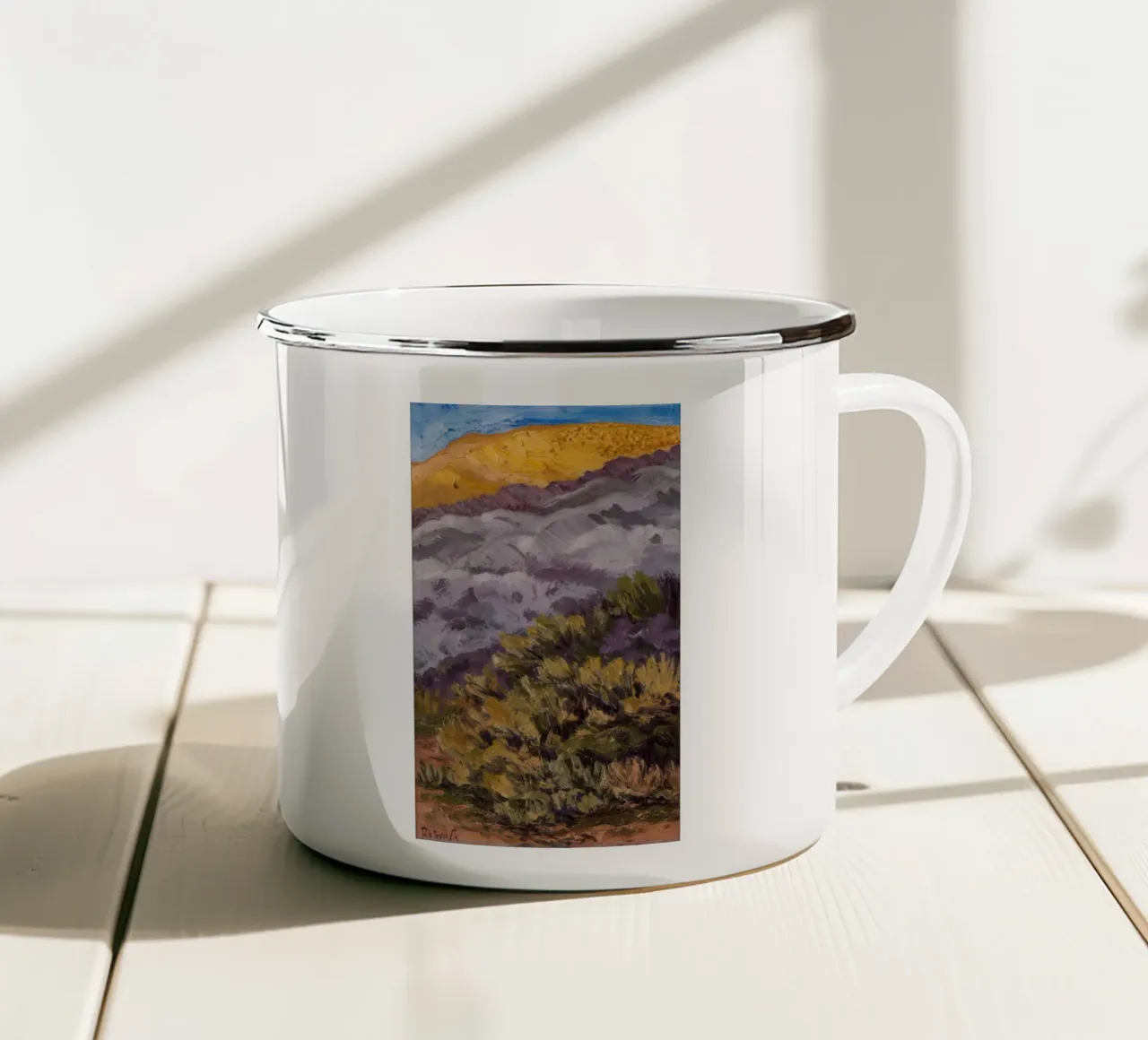 Viola Hillside Haze tazza in smalto da Angkasa Mist