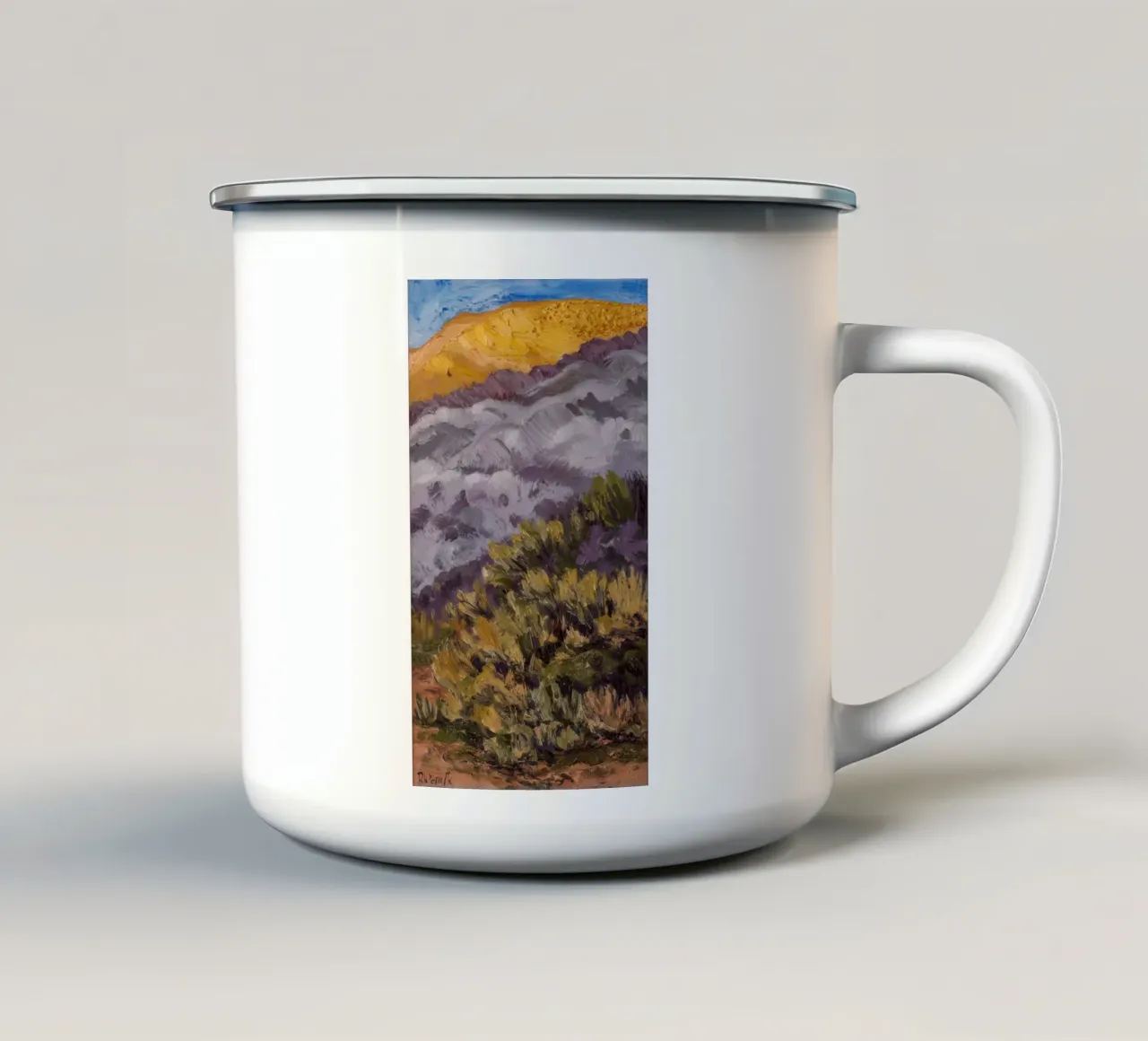 Viola Hillside Haze tazza in smalto da Angkasa Mist