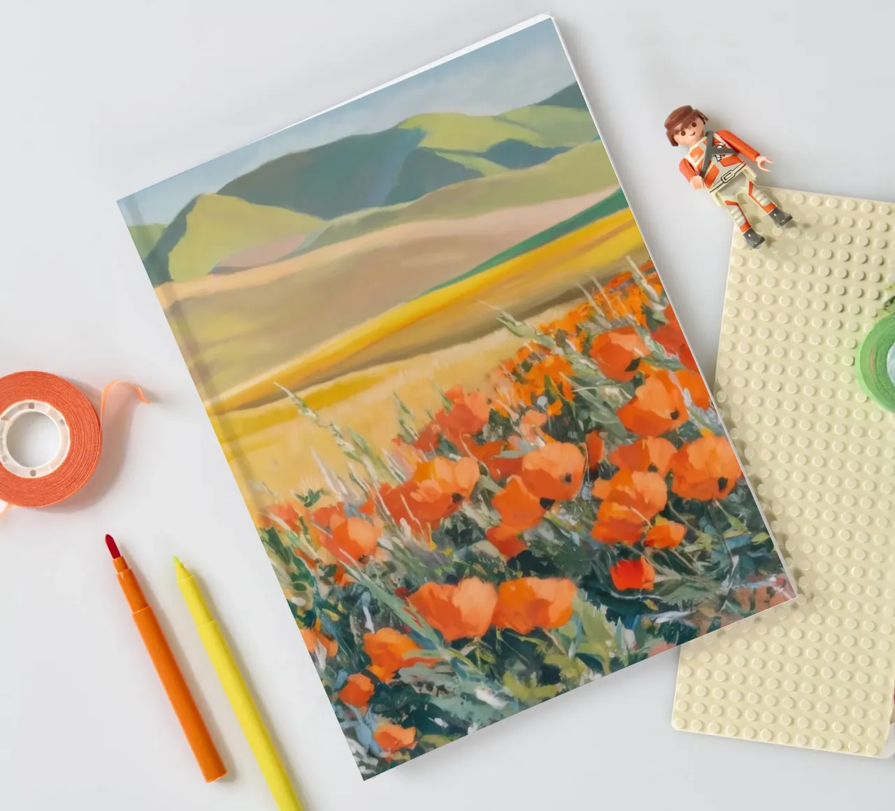 Patchwork di papaveri arancioni diario da Angkasa Mist