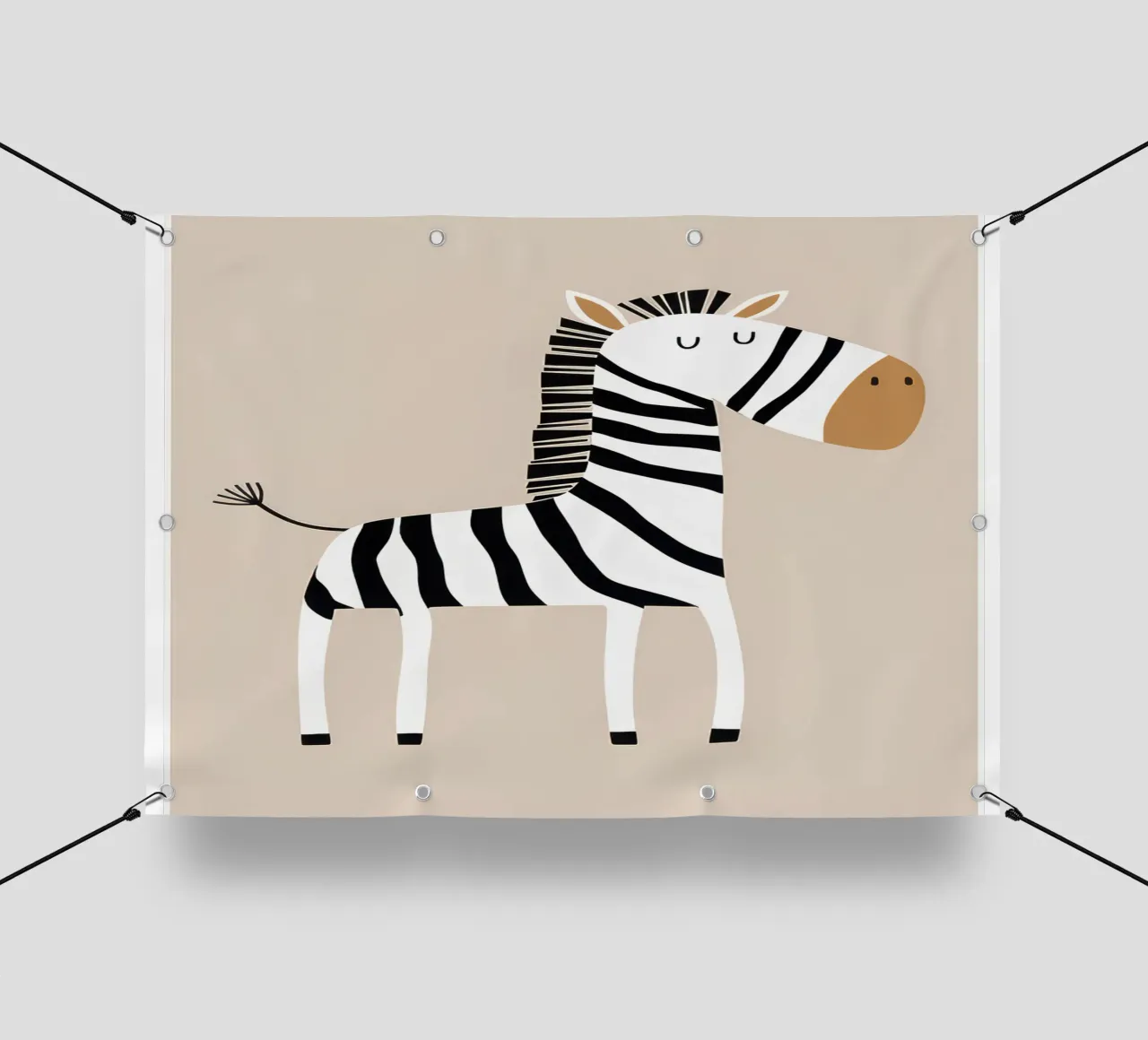 Una zebra telo in pvc da Panait Ivascu