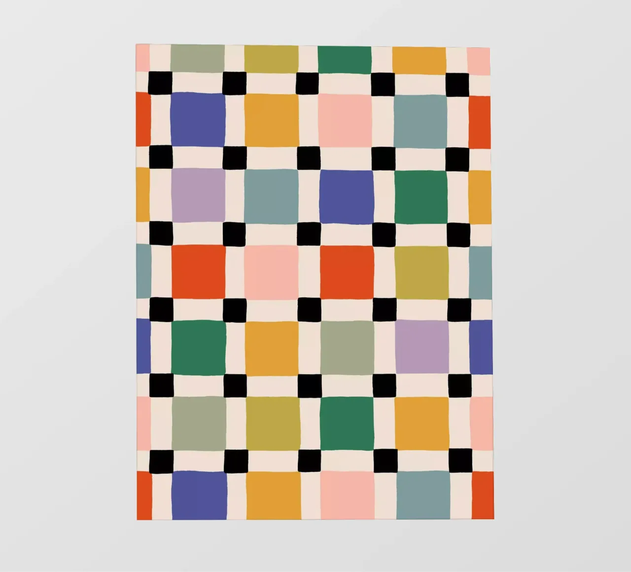 Àlex Roda - Happy Checker telo in pvc da The Artcircle