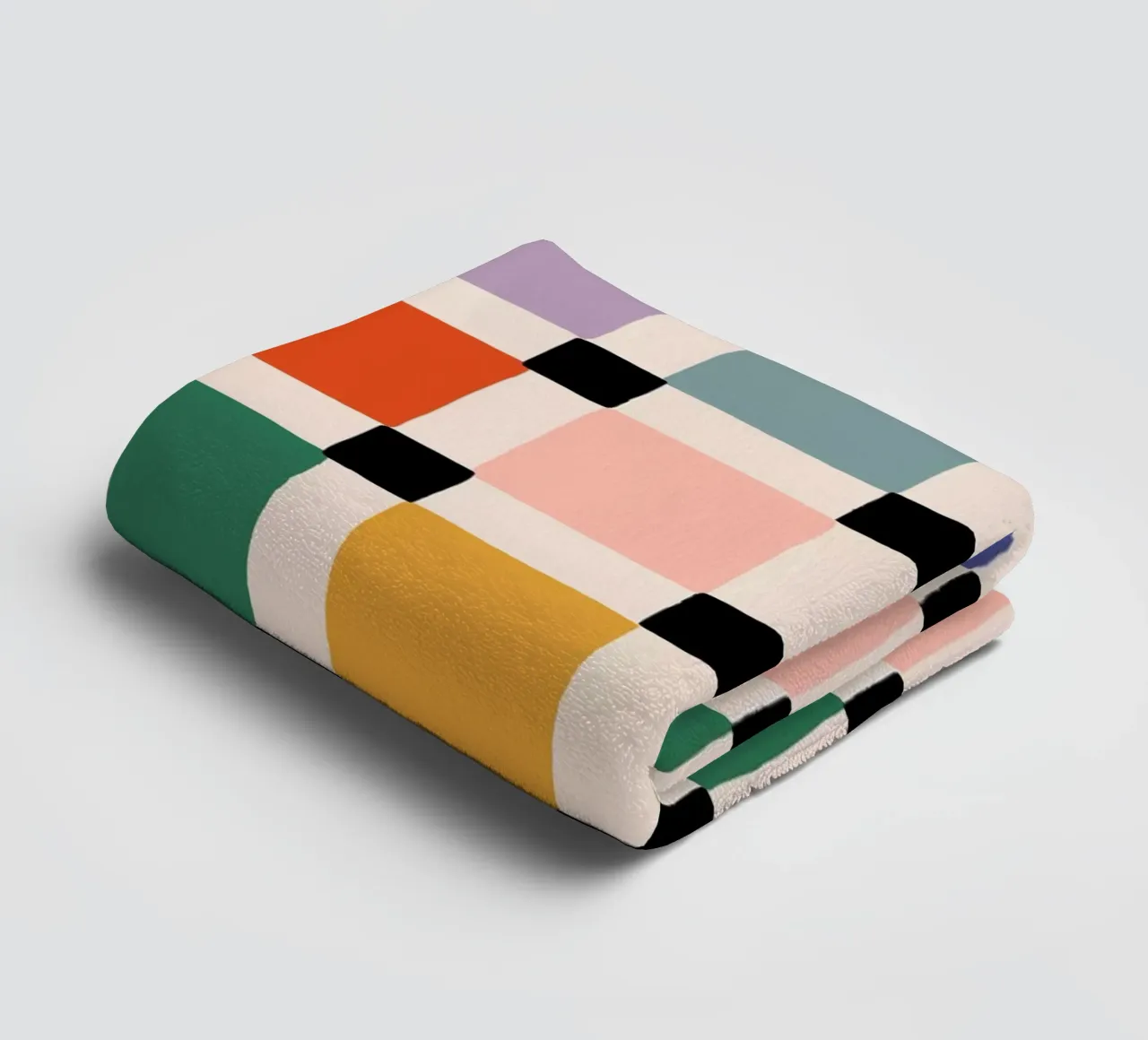 Àlex Roda - Happy Checker asciugamano da bagno da The Artcircle