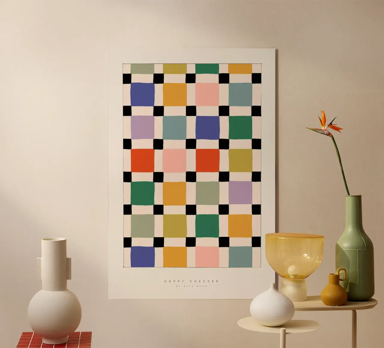 Àlex Roda - Happy Checker plexiglass da The Artcircle