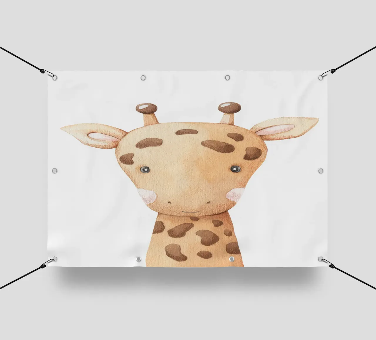 Funny Giraffe telo in pvc da Panait Ivascu