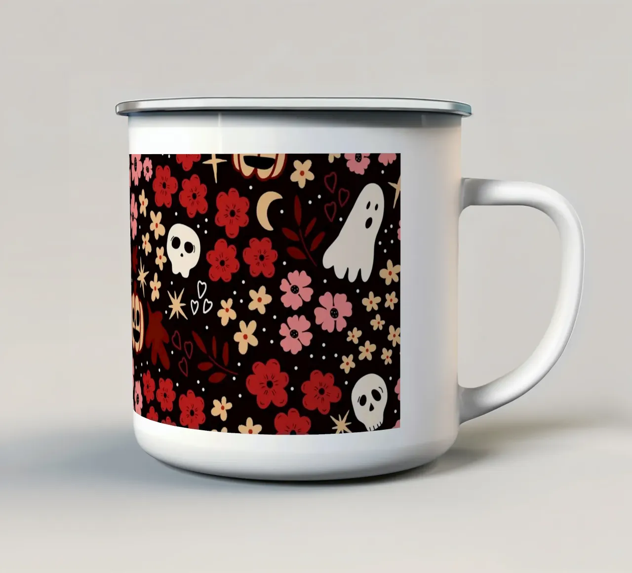 Bootiful blooms October harvest pink tazza in smalto da TijanaArtStudio88