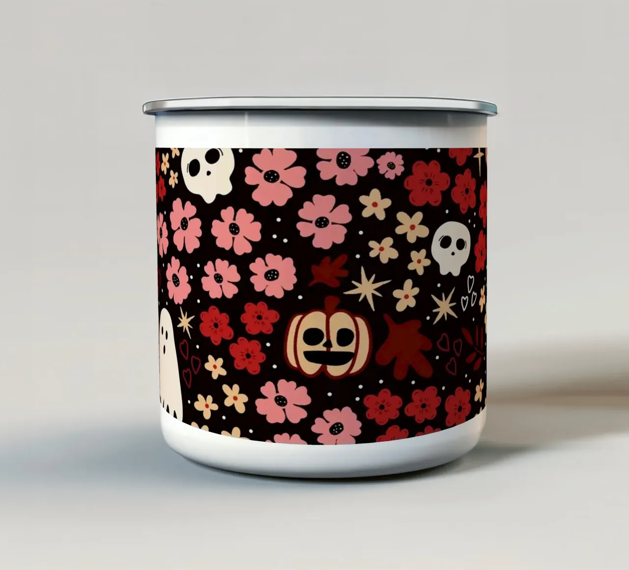 Bootiful blooms October harvest pink tazza in smalto da TijanaArtStudio88