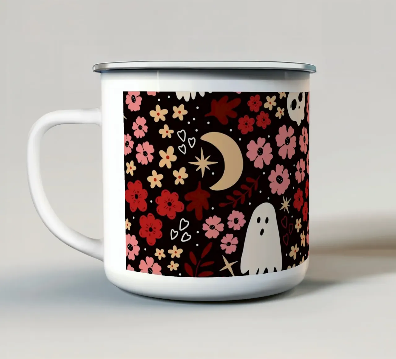 Bootiful blooms October harvest pink tazza in smalto da TijanaArtStudio88