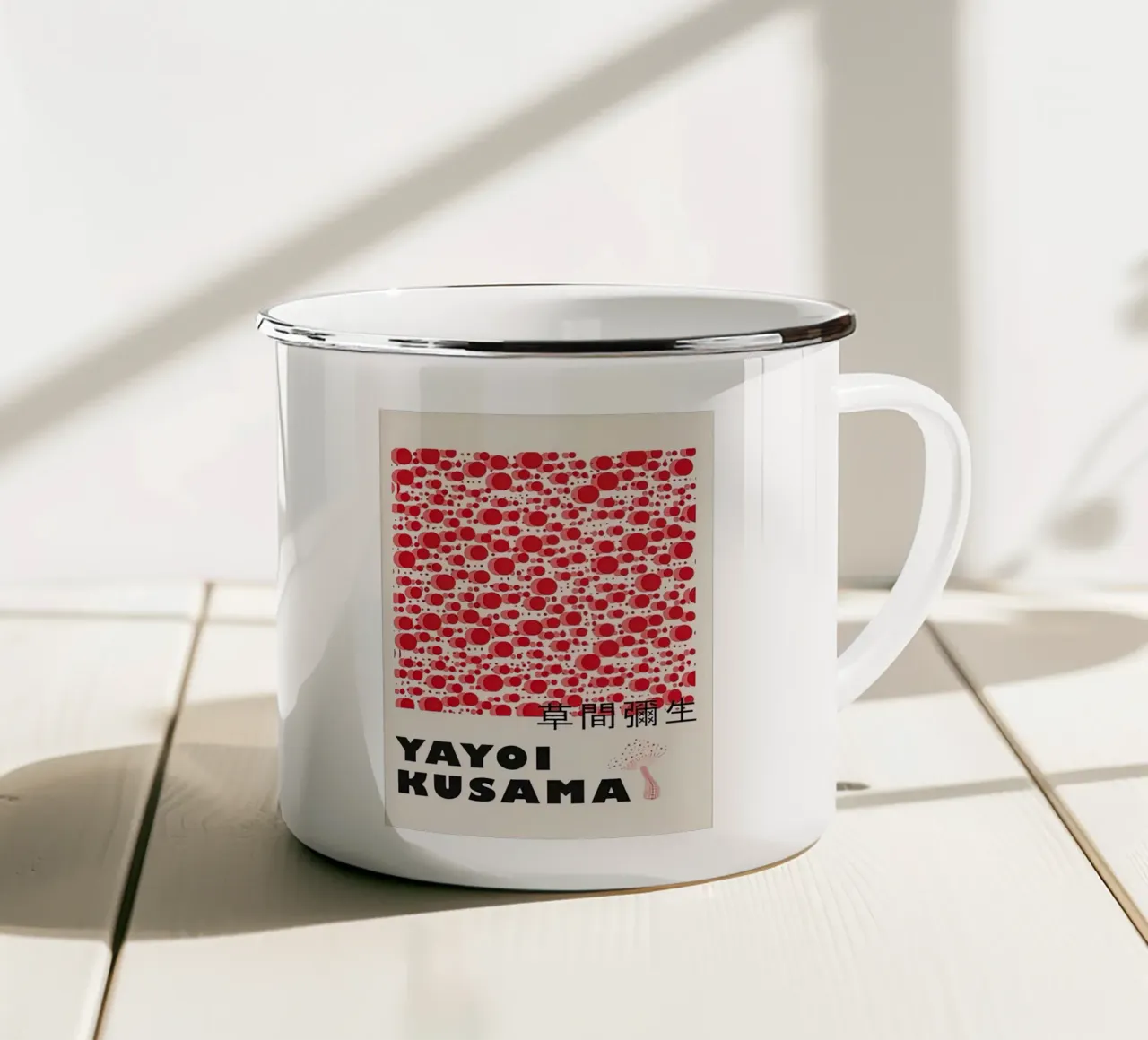 Rosso bolla tazza in smalto da Test Store
