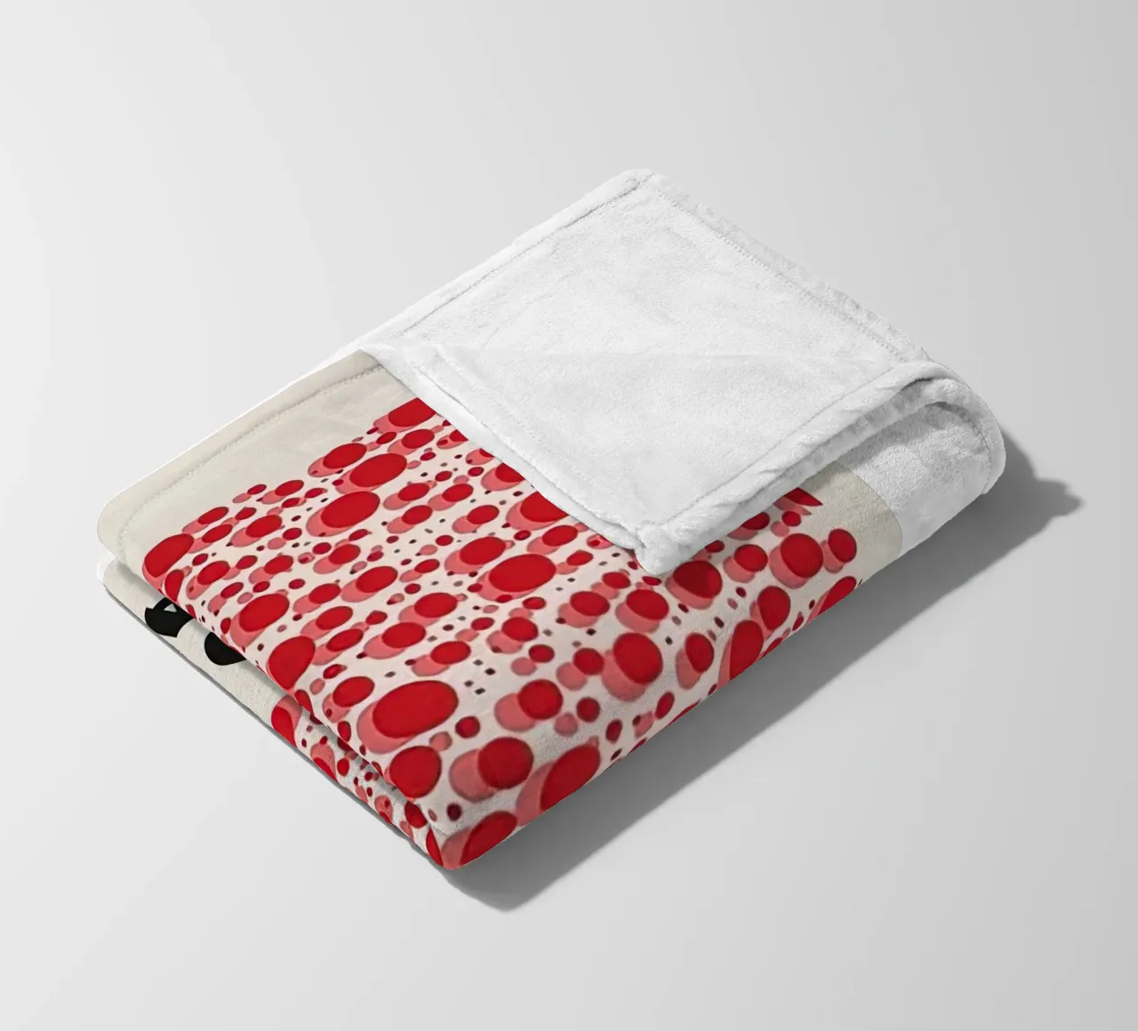 Rosso bolla coperta in pile da Test Store
