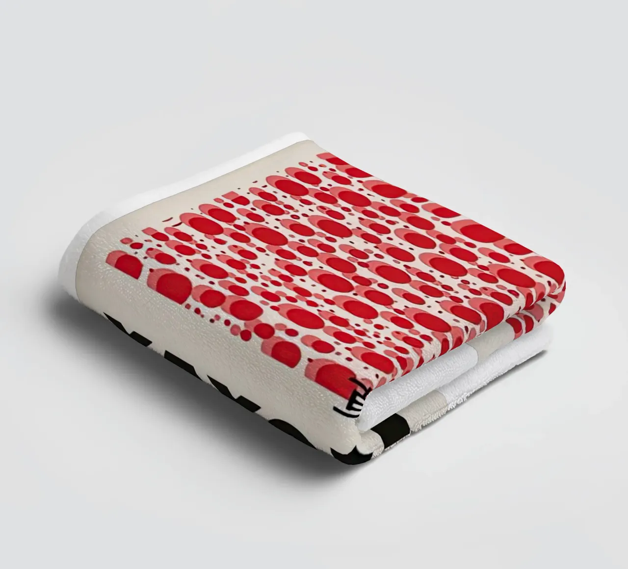 Rosso bolla asciugamano da bagno da Test Store