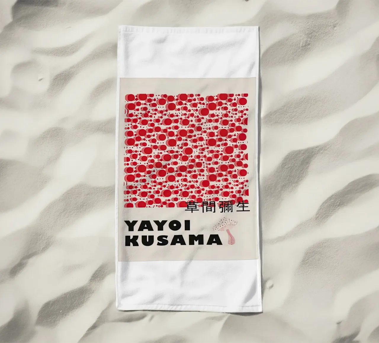 Rosso bolla telo mare da Test Store