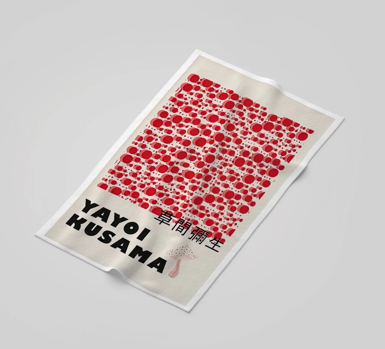 Rosso bolla telo mare da Test Store