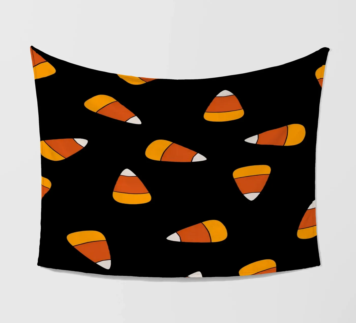 Candy corn pattern Halloween fleecedeken van TijanaArtStudio88
