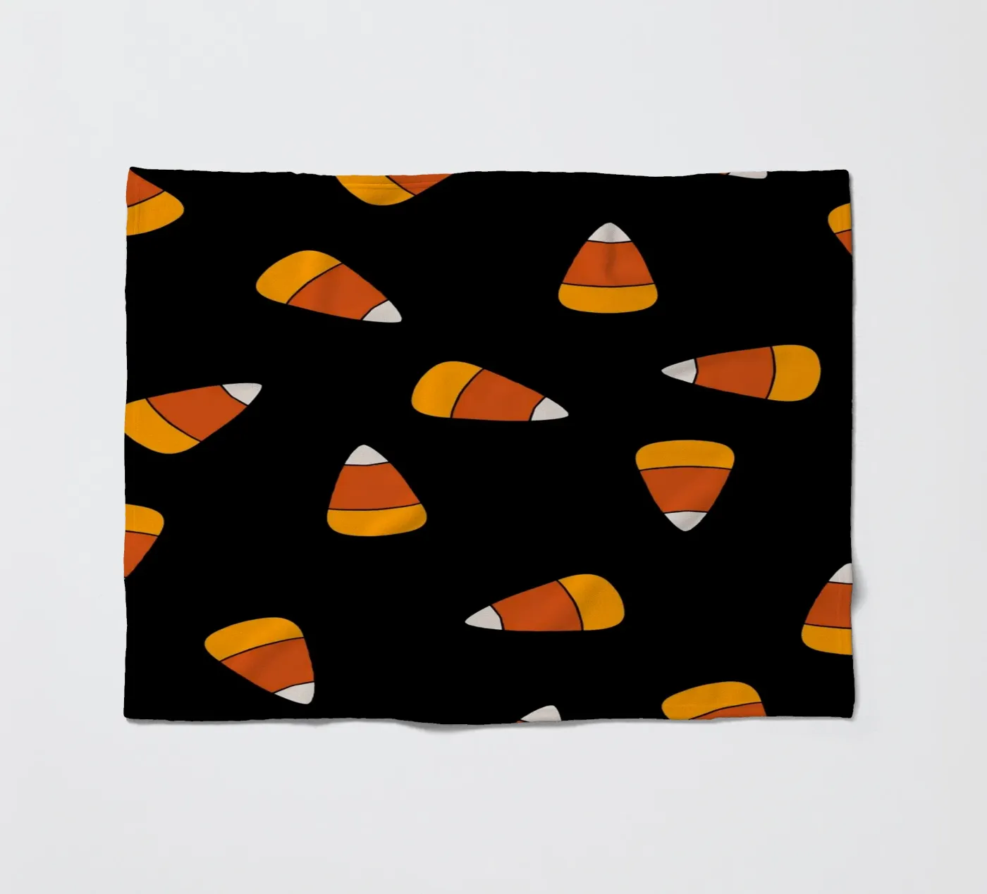 Candy corn pattern Halloween fleecedeken van TijanaArtStudio88