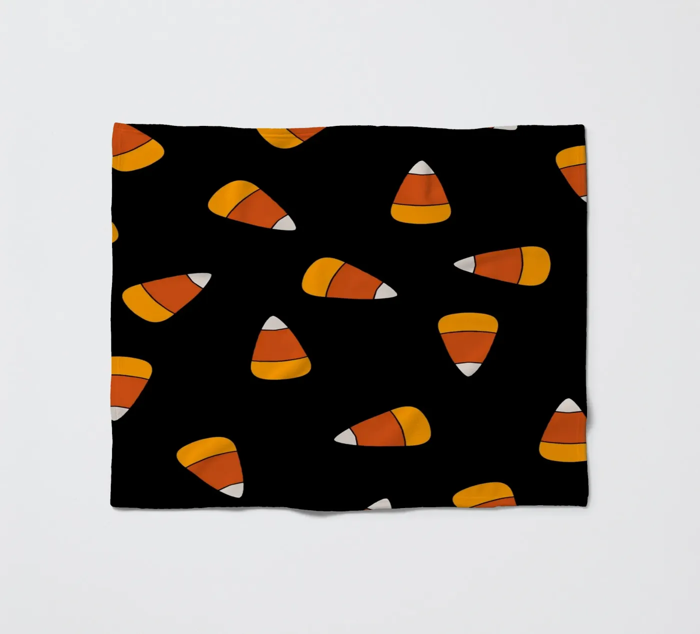 Candy corn pattern Halloween fleecedeken van TijanaArtStudio88