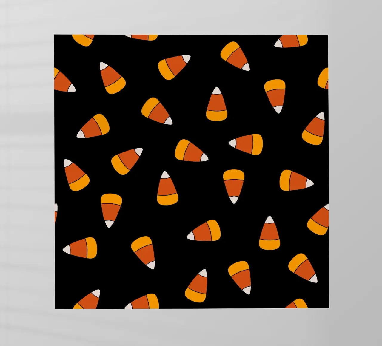 Candy corn pattern Halloween pellicola backlit da TijanaArtStudio88