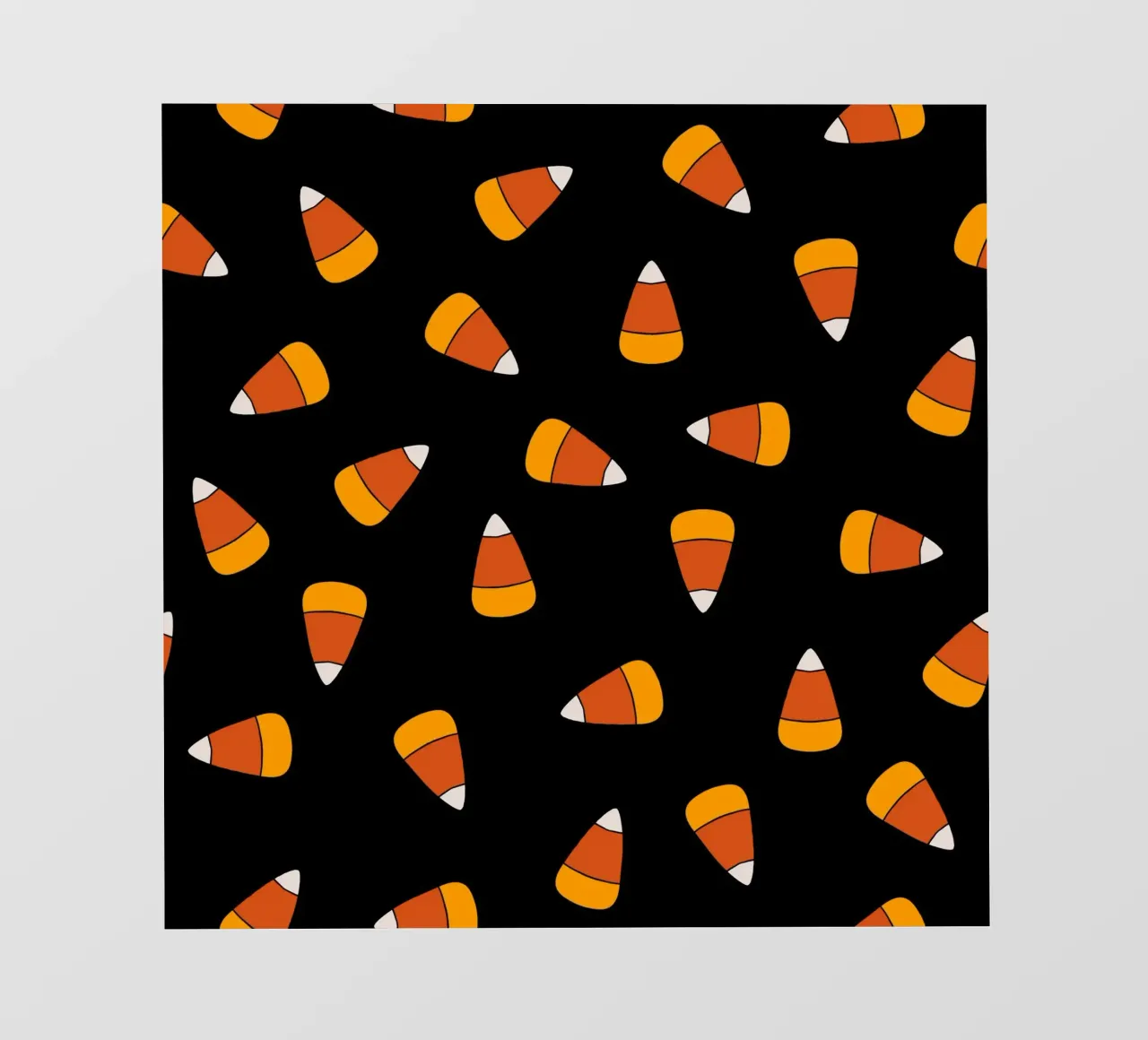 Candy corn pattern Halloween telo in pvc da TijanaArtStudio88