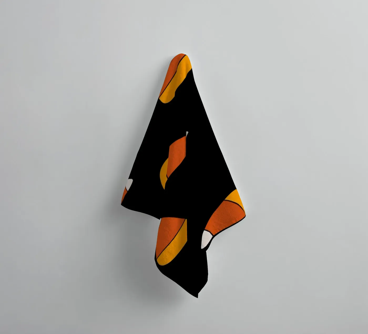 Candy corn pattern Halloween Handtuch von TijanaArtStudio88