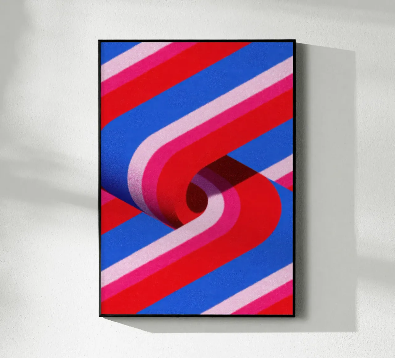 Illusione 3D a strisce astratte plexiglass da Nikis Art Studio