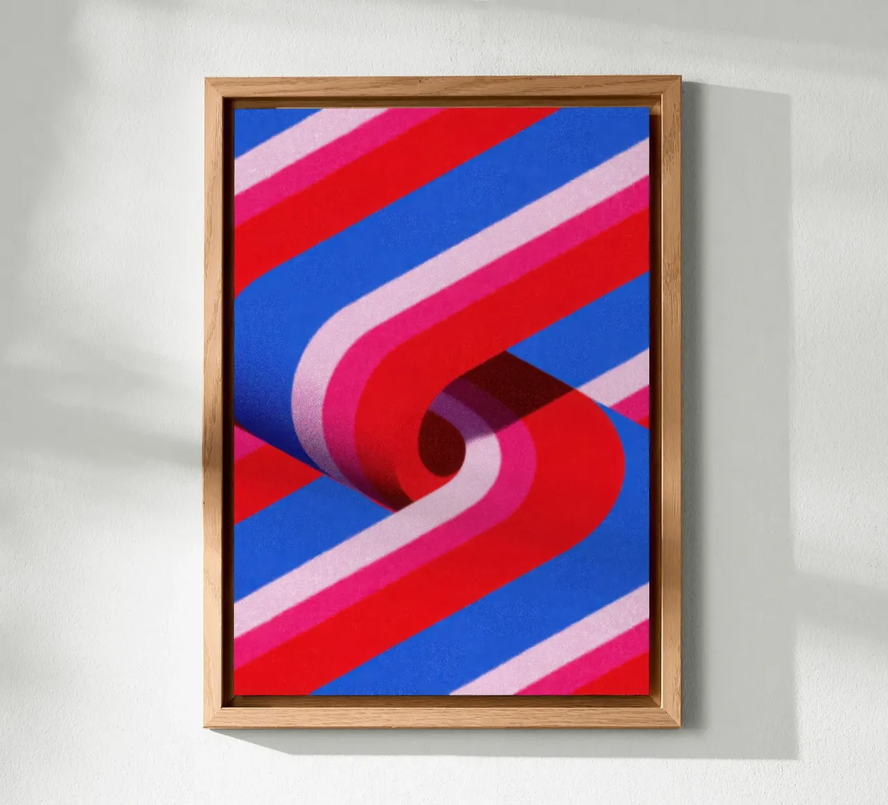Illusione 3D a strisce astratte pannello forex da Nikis Art Studio