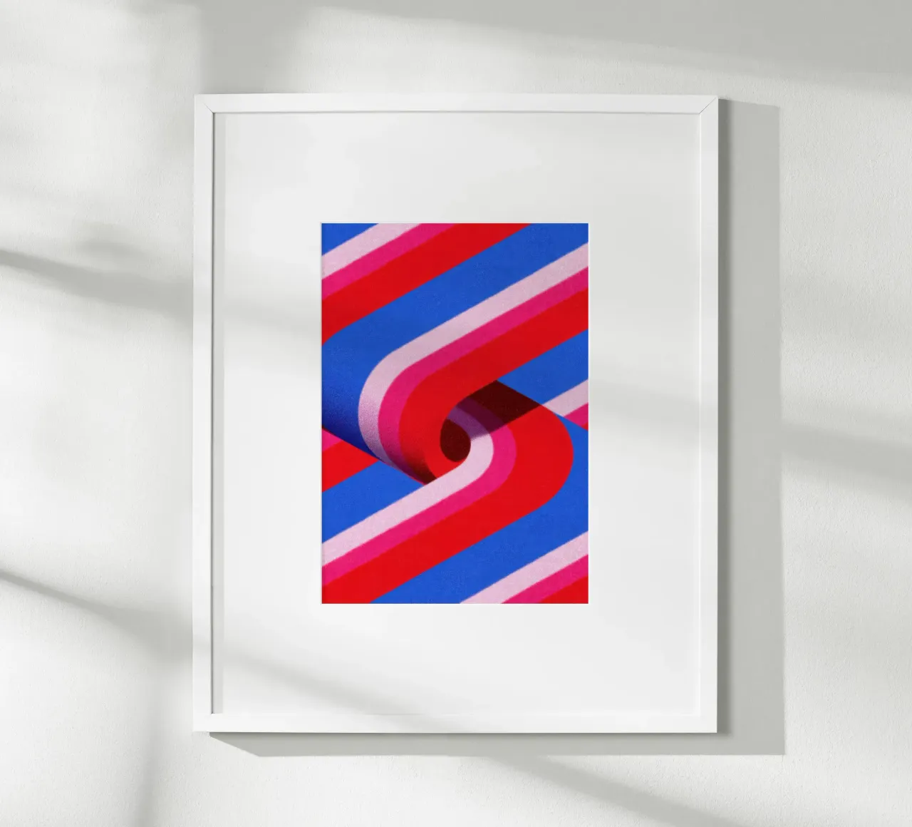 Illusione 3D a strisce astratte carta hahnemühle da Nikis Art Studio