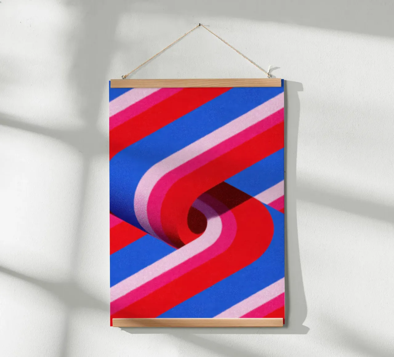 Illusione 3D a strisce astratte carta hahnemühle da Nikis Art Studio