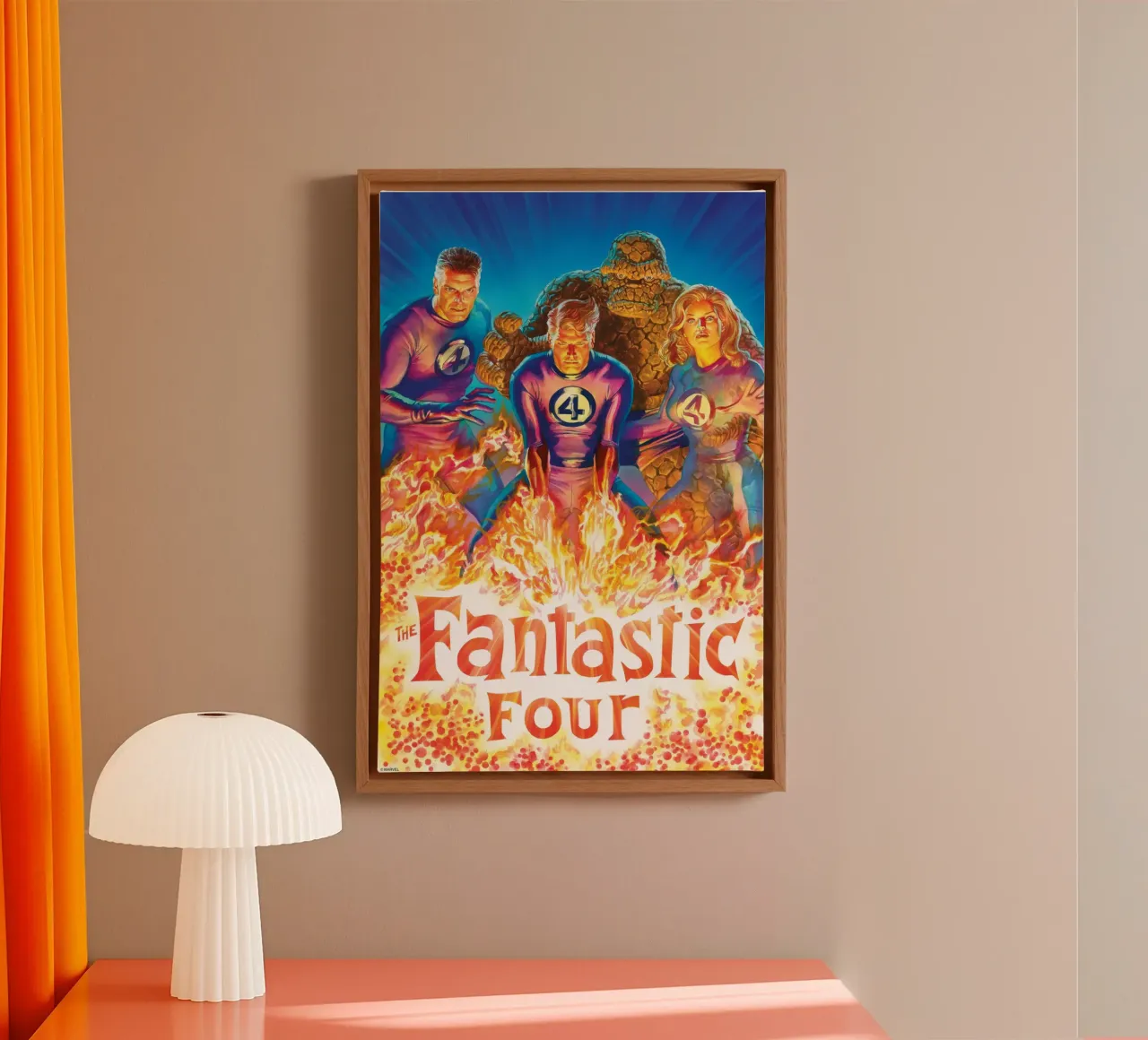 Fantastic 4 Retro – Power Unleashed canvas van FANTASTIC 4 by JUNIQE