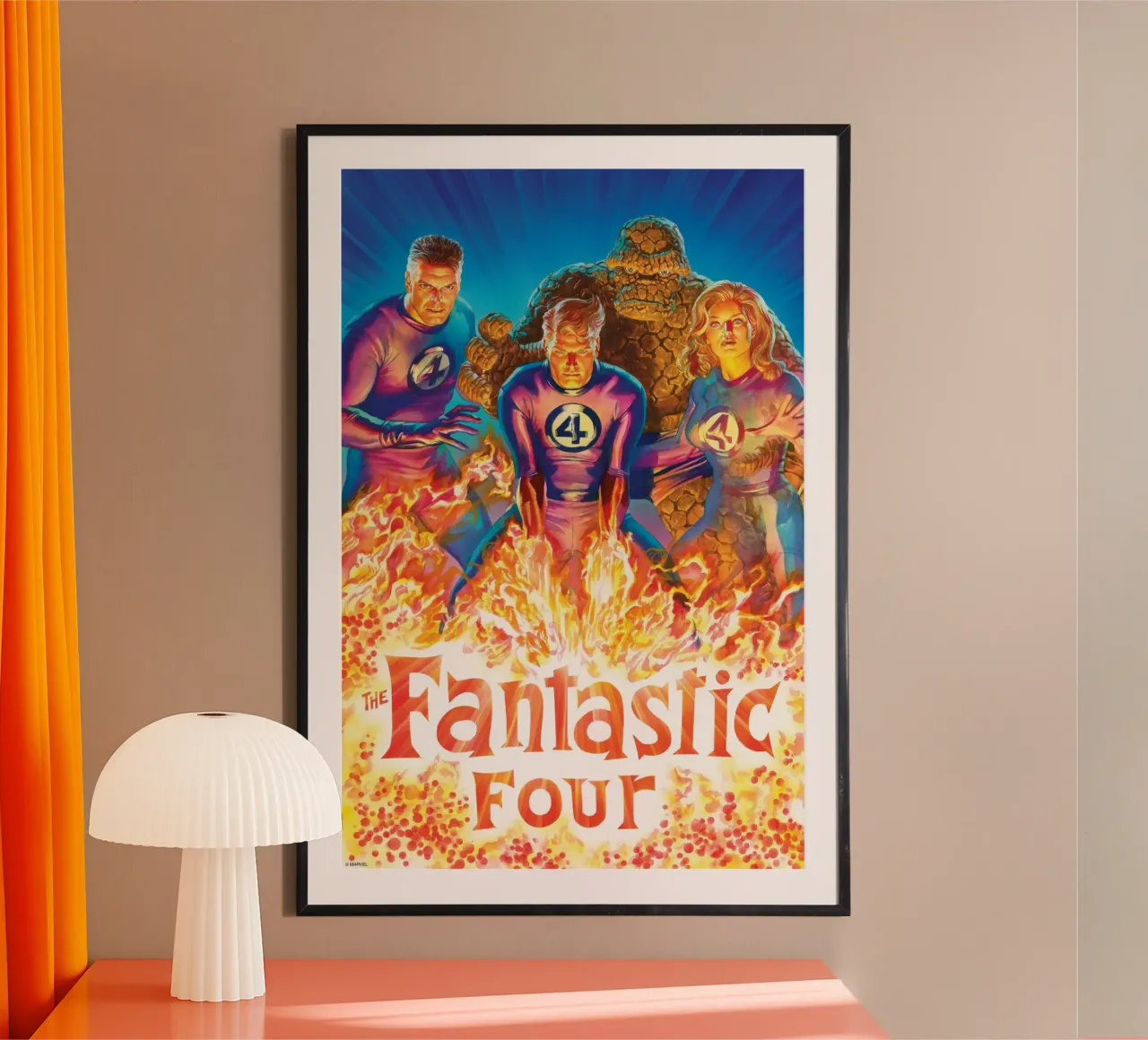 Fantastic 4 Retro – Power Unleashed poster da FANTASTIC 4 by JUNIQE