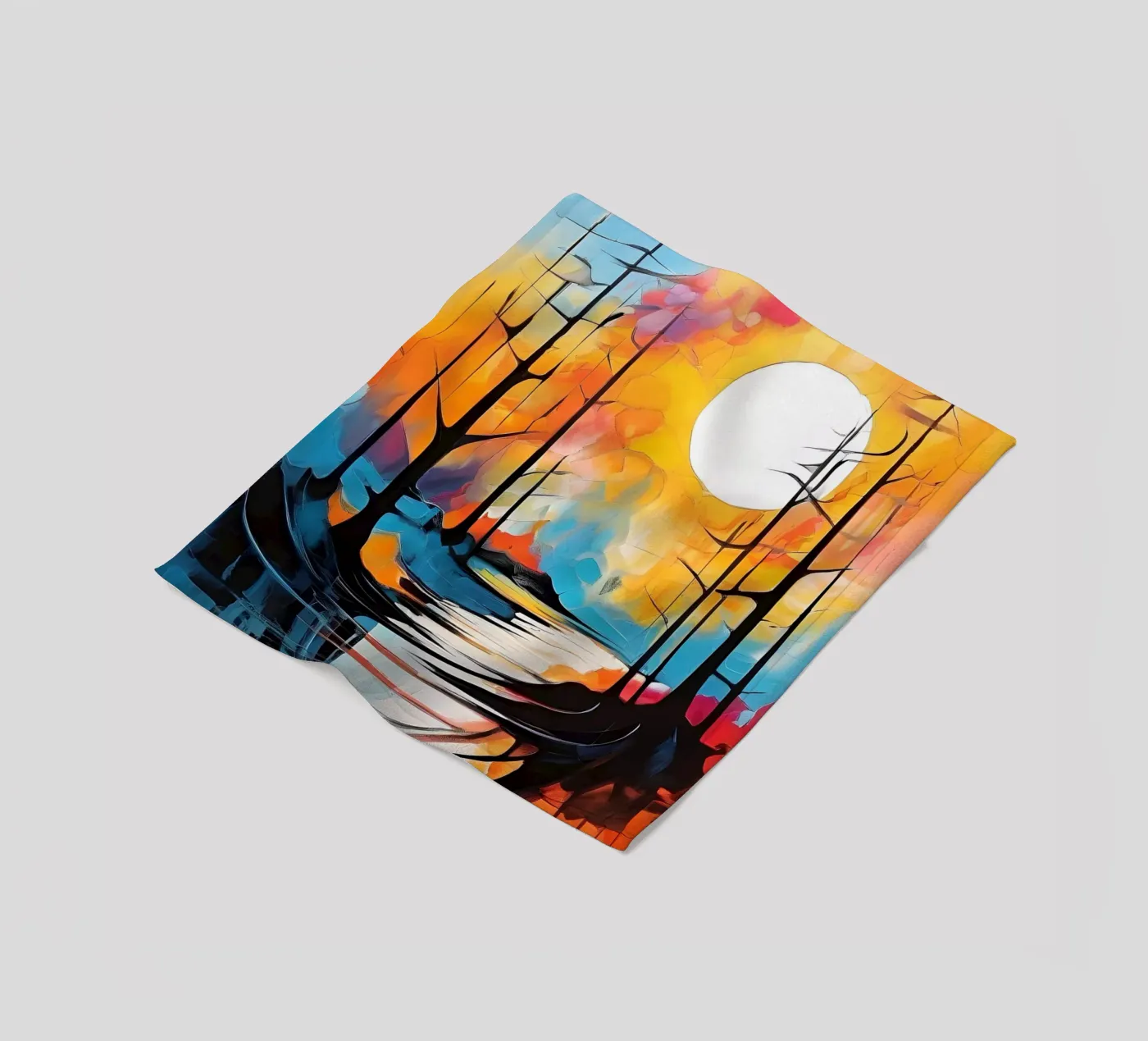 Moonlit Reflections fleecedeken van Artistic-shop