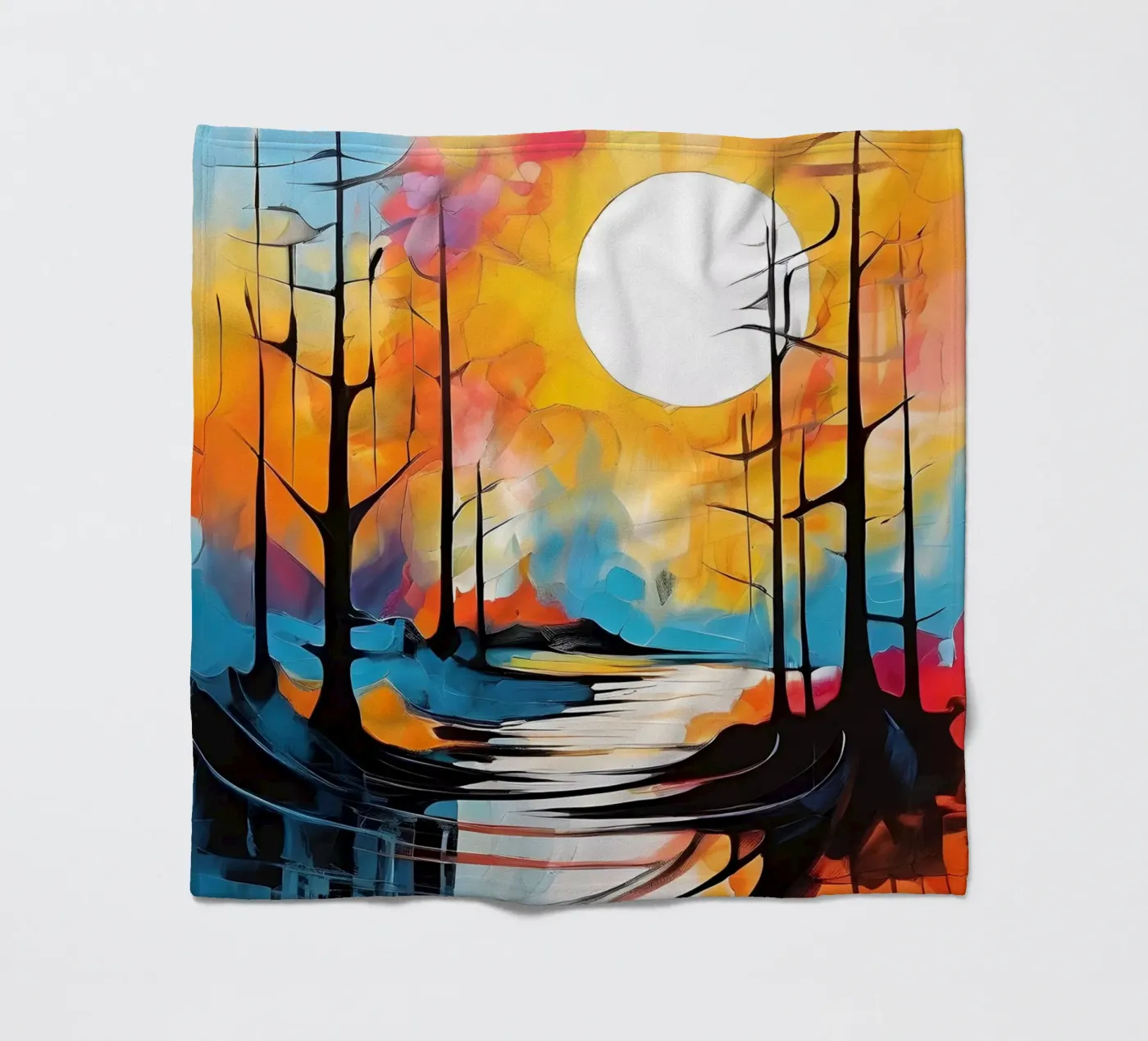 Moonlit Reflections fleecedeken van Artistic-shop